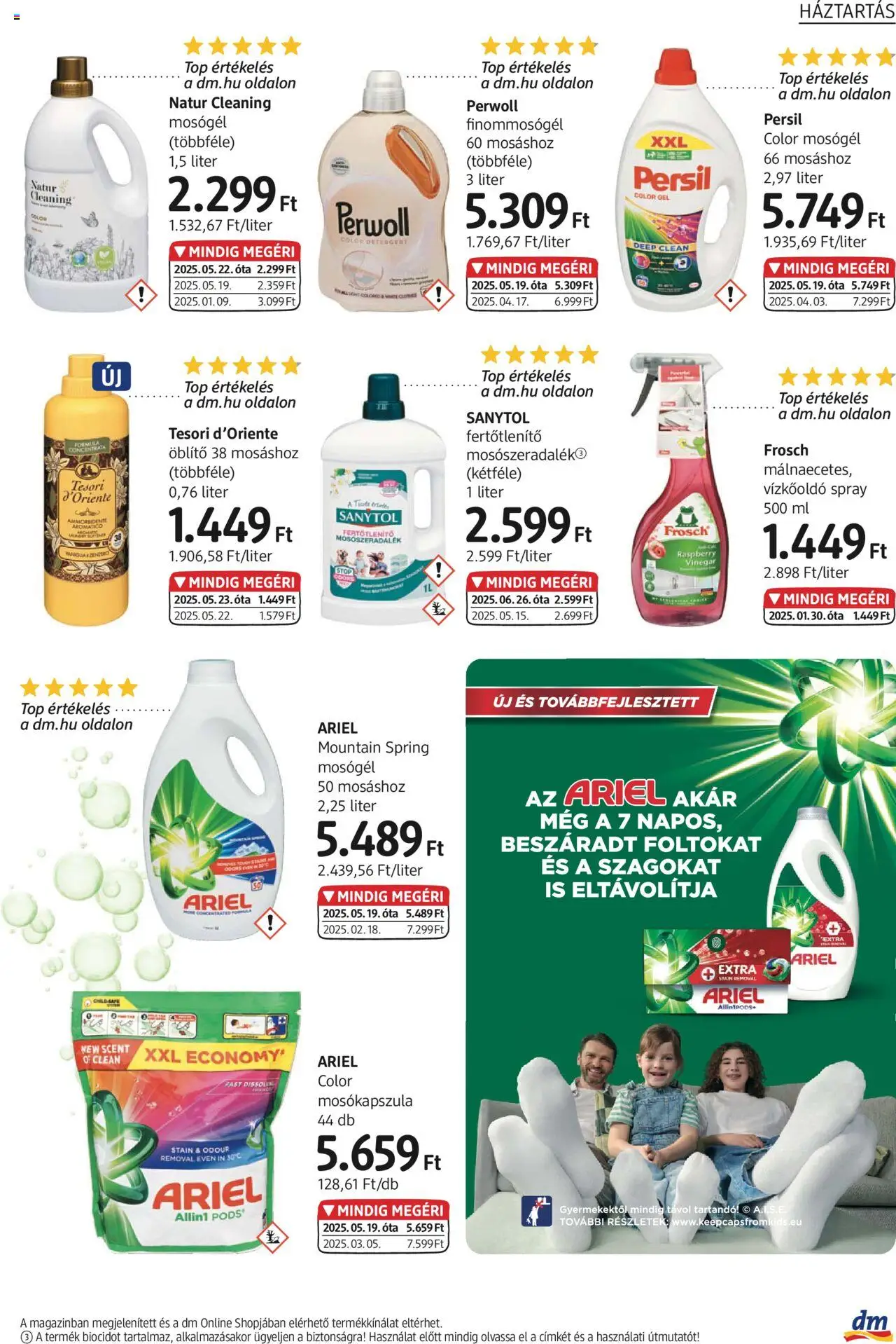 DM Drogerie Markt akciós ujság - amely érvényes a következő dátumtól: 17.07.2025 | Oldal: 21 | Termékek: Persil, Perwoll, Vízkőoldó, Öblítő