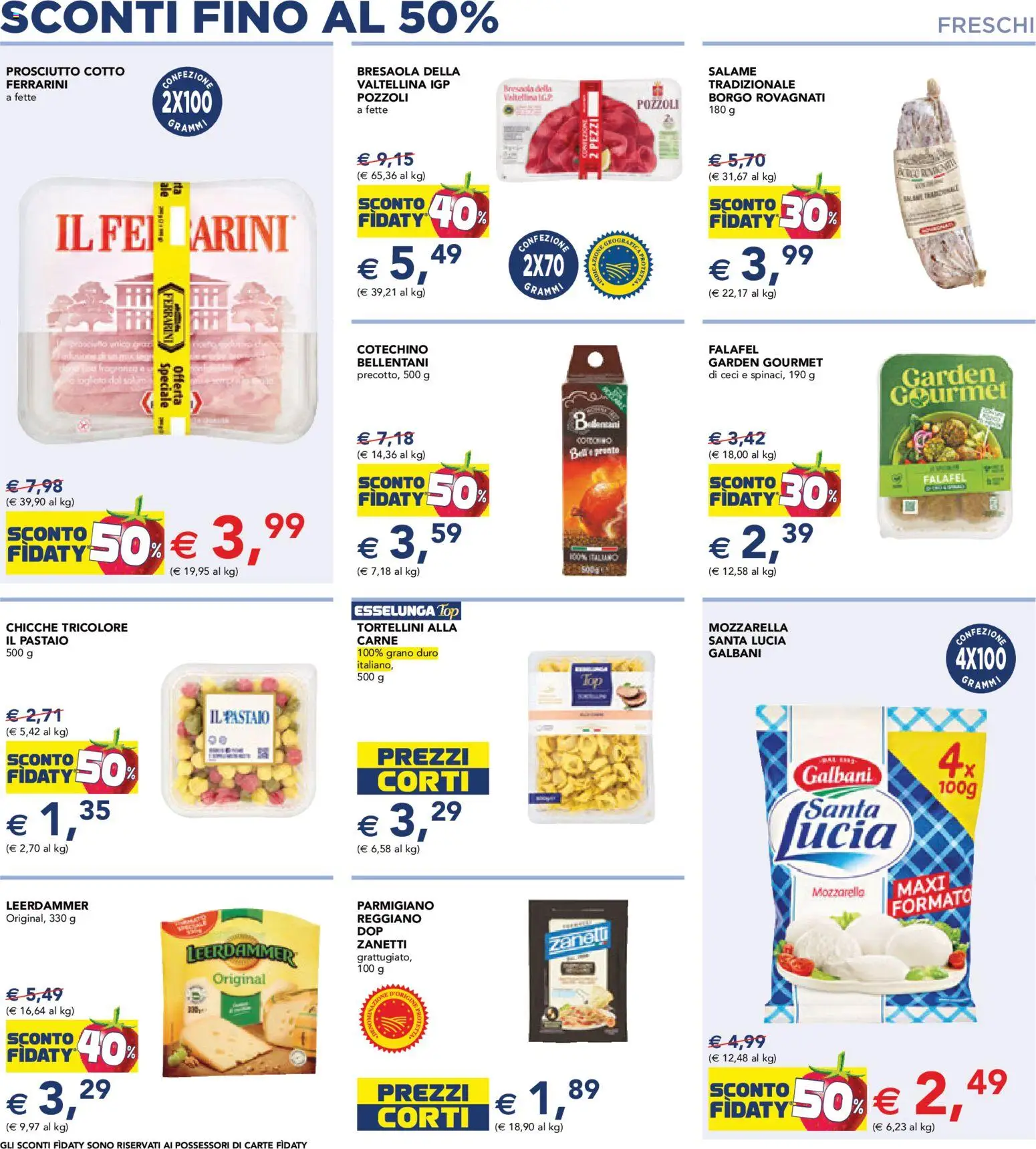 Volantino Esselunga S del 23.10.2025 | Pagina: 4 | Prodotti: Salame, Ceci, Parmigiano, Cotechino