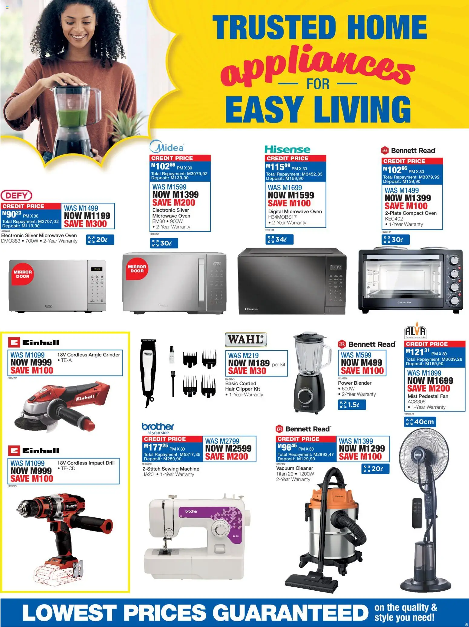 New OK Furniture catalogue – valid from 27.12.2025 | Page: 5 | Products: Oven, Vacuum cleaner, Grinder, Mirror