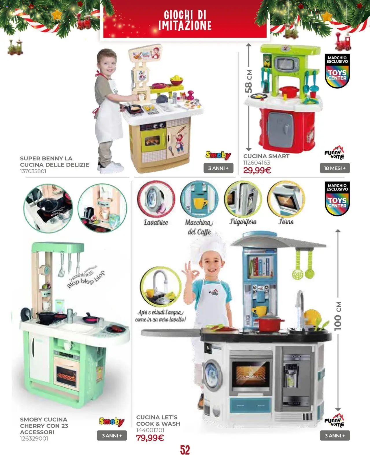 Volantino Toys Center del 17.10.2025 | Pagina: 54 | Prodotti: Caffè, Lavatrice, Frigorifero, Forno