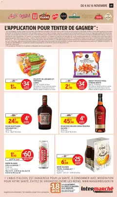 Intermarché - Prévisualisation de RHUM MANTUANO DIPLOMATICO, 40% vol. 70 cl - 35,57 € le litre valide à partir de 04.11.2025 | Page: 49 | Produits: Bière blonde, Rhum, Bière