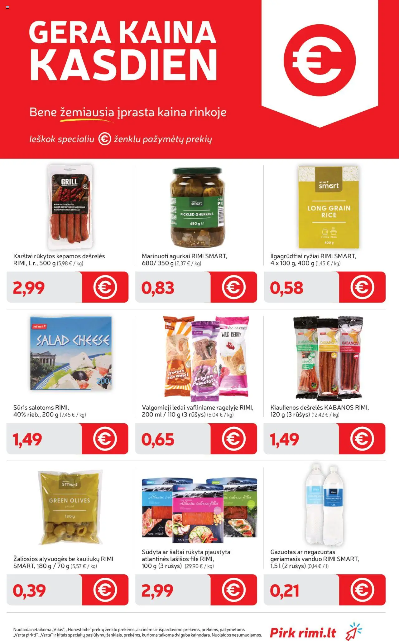 Rimi leidinys│galioja nuo 12.08.2025 | Puslapis: 21 | Prekių: Agurkai, Kiaulienos, Sūris, Valgomieji ledai