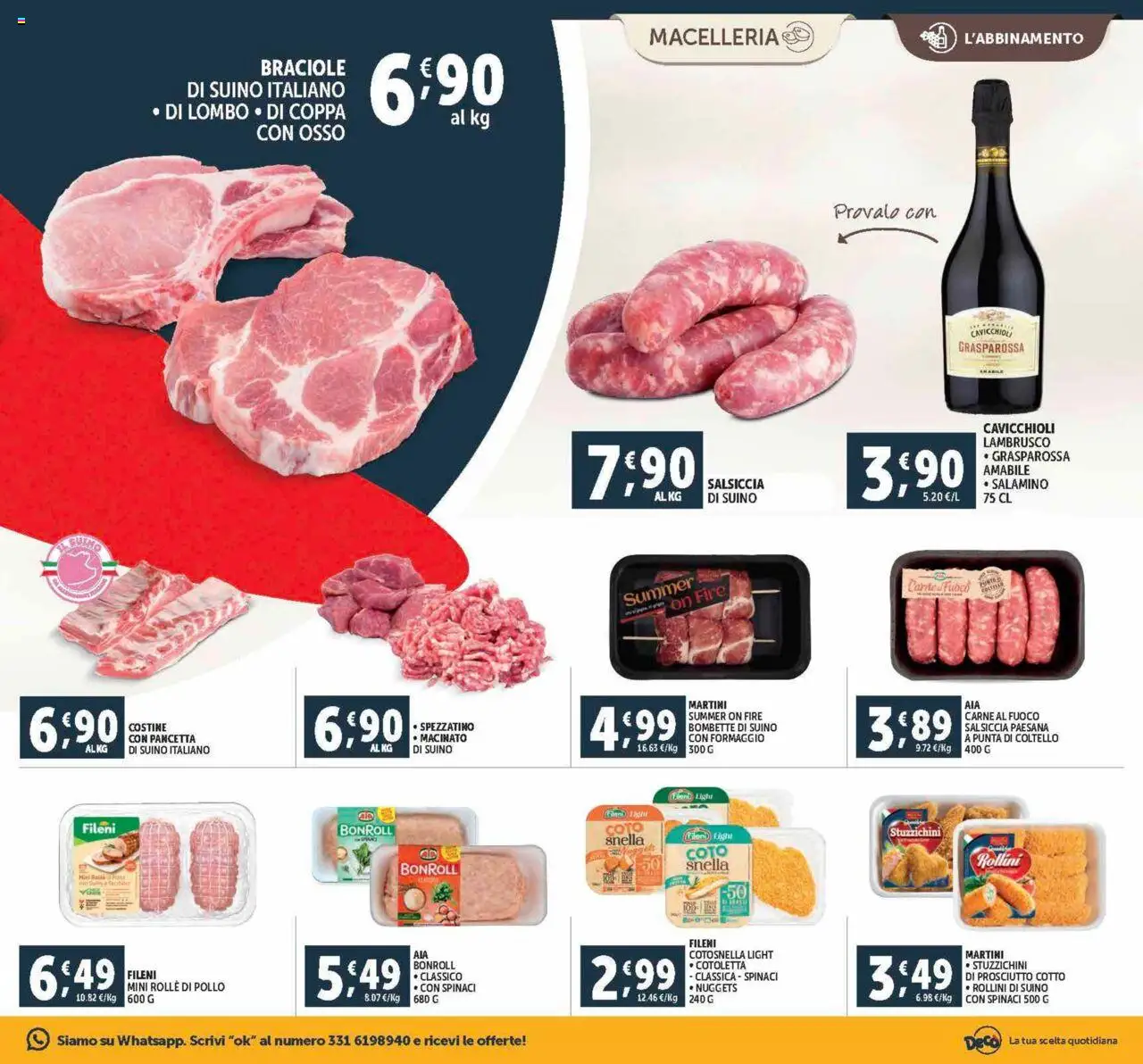 Volantino Decò del 12.09.2025 | Pagina: 5 | Prodotti: Suino, Prosciutto, Spinaci, Macinato