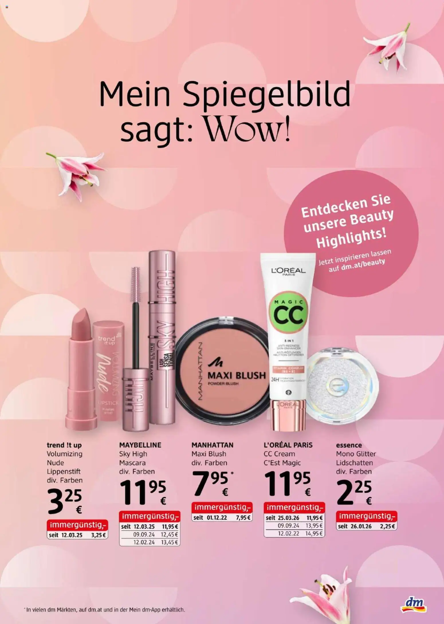 dm drogerie markt Journal April 2026 gültig ab 09.04.2026 | Seite: 3 | Produkte: CC Cream, Lidschatten, Lippenstift