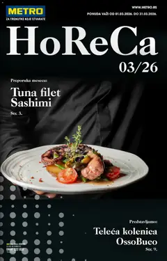 Metro katalog Horeca - pregled Metro kataloga - važi od 01.03.2026