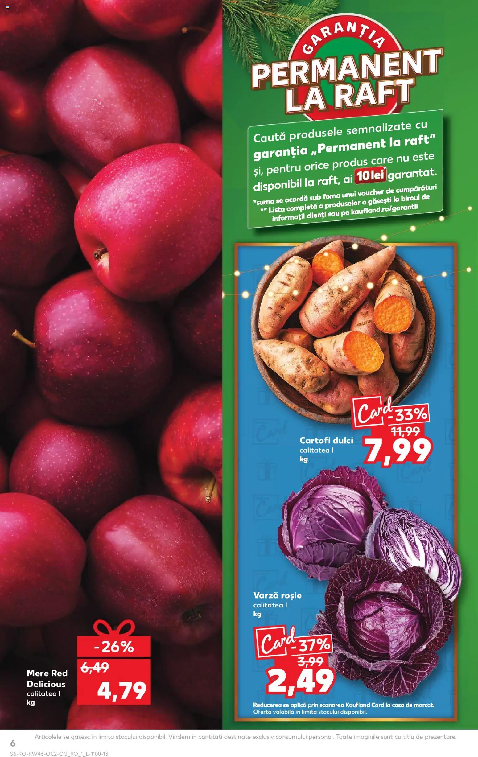Noul catalog Kaufland – valabil de la 12.11.2025 | Pagină: 6 | Produse: Varză, Raft, Mere, Cartofi