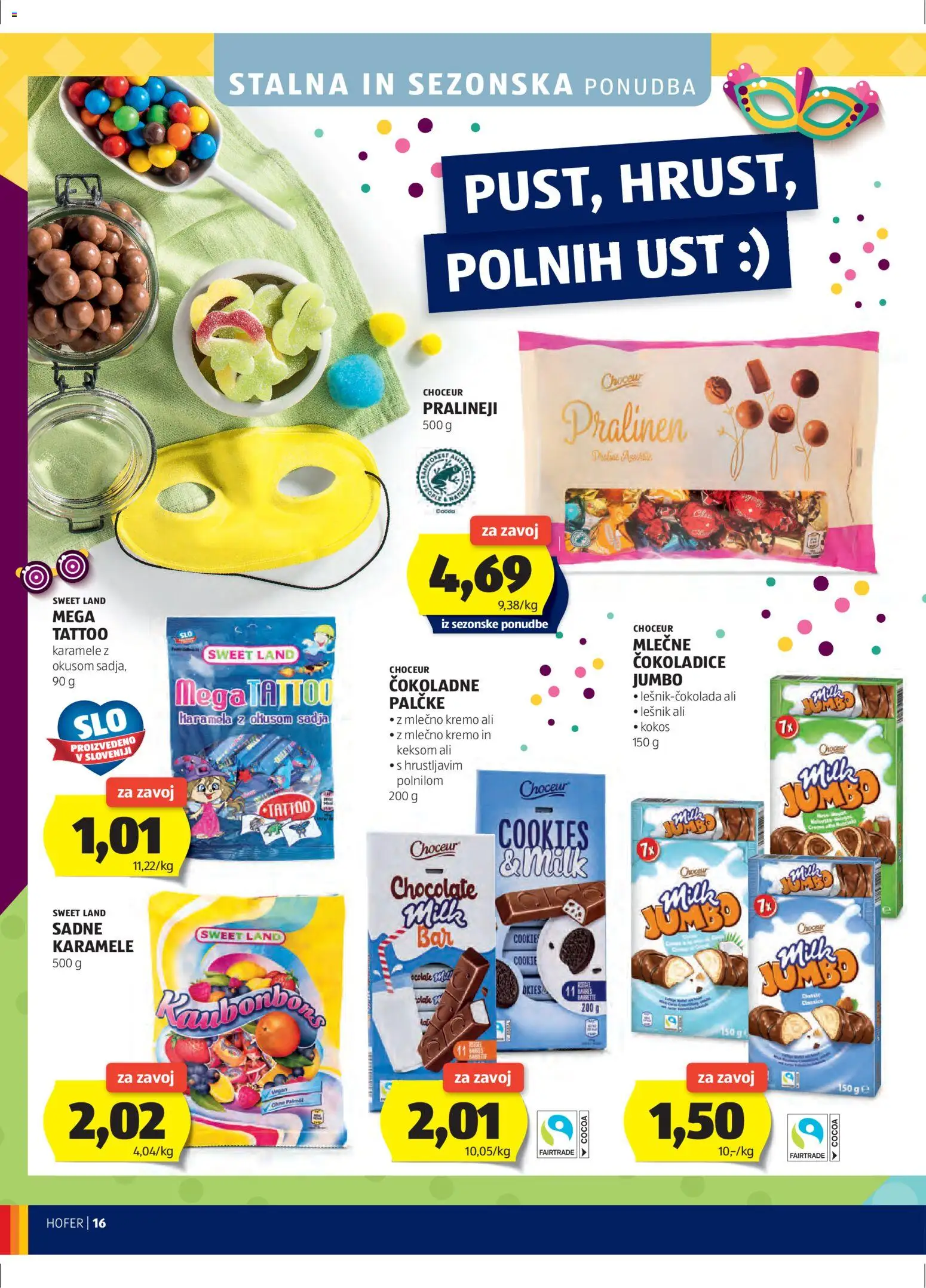 Hofer SI katalog | vrijedi od 11.02.2026 | Stranica: 16 | Proizvodi: Karamela