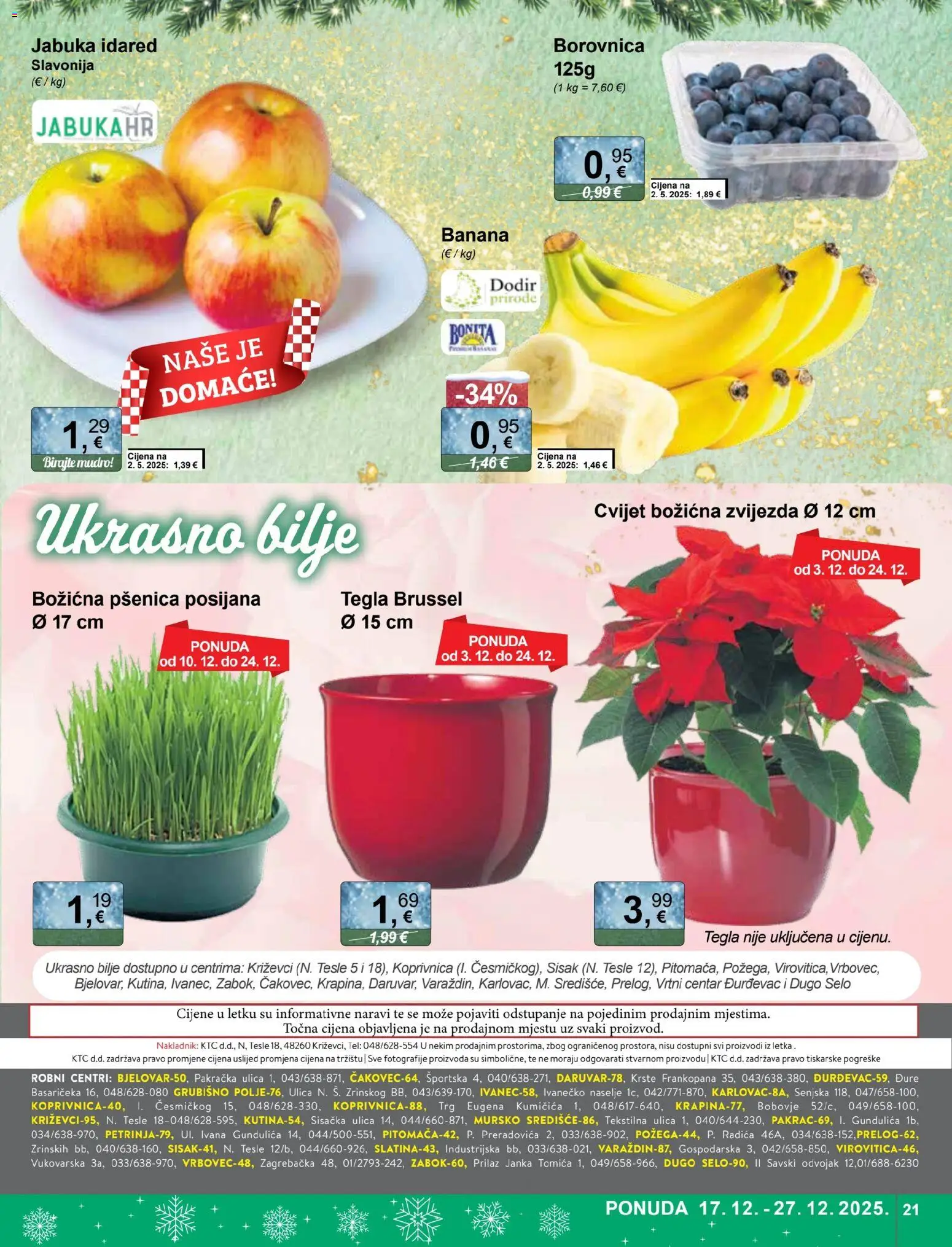 KTC katalog | vrijedi od 17.12.2025 | Stranica: 21 | Proizvodi: Borovnica, Jabuka