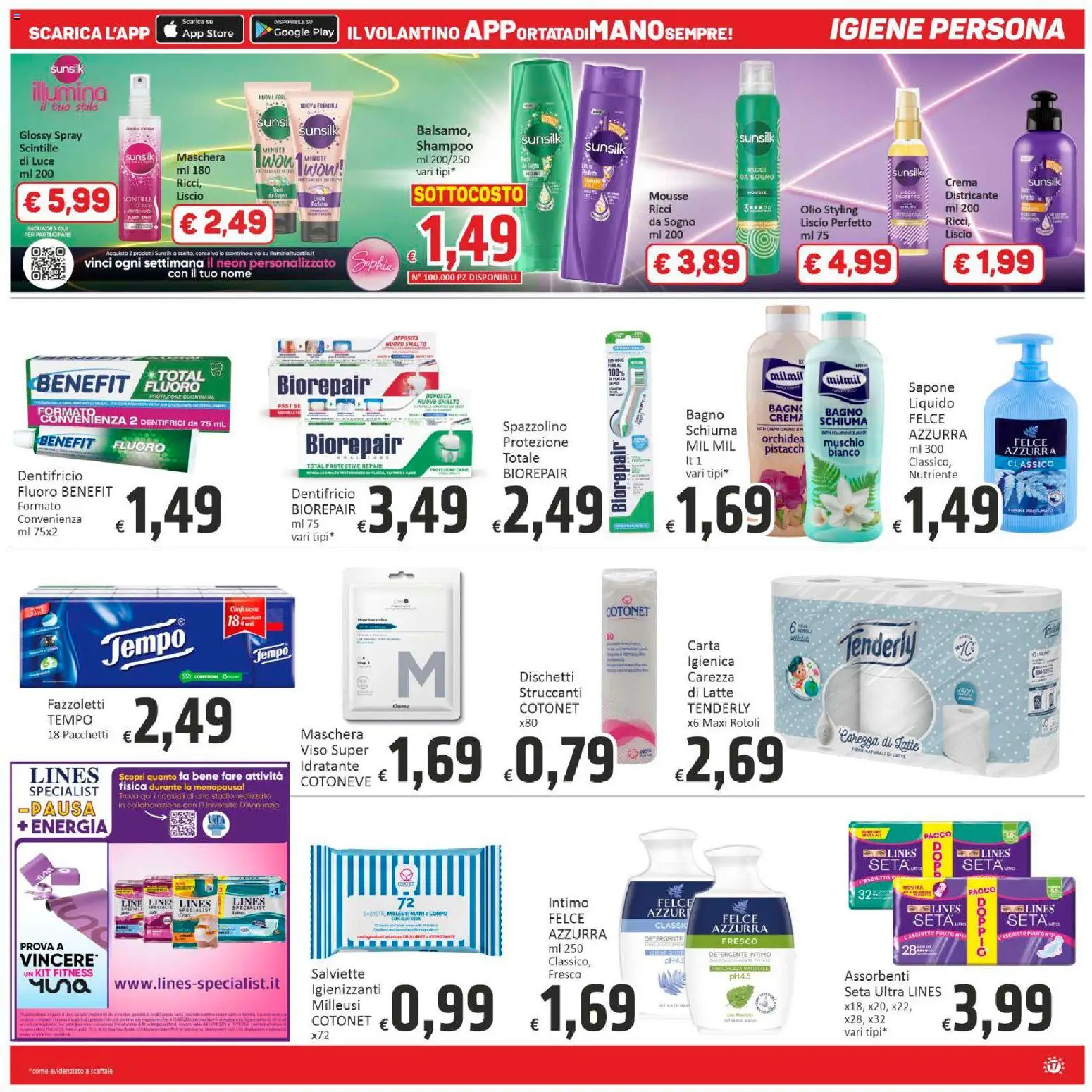 Volantino Paghi Poco del 31.10.2025 | Pagina: 17 | Prodotti: Crema, Dentifricio, Scaffale, Aloe vera