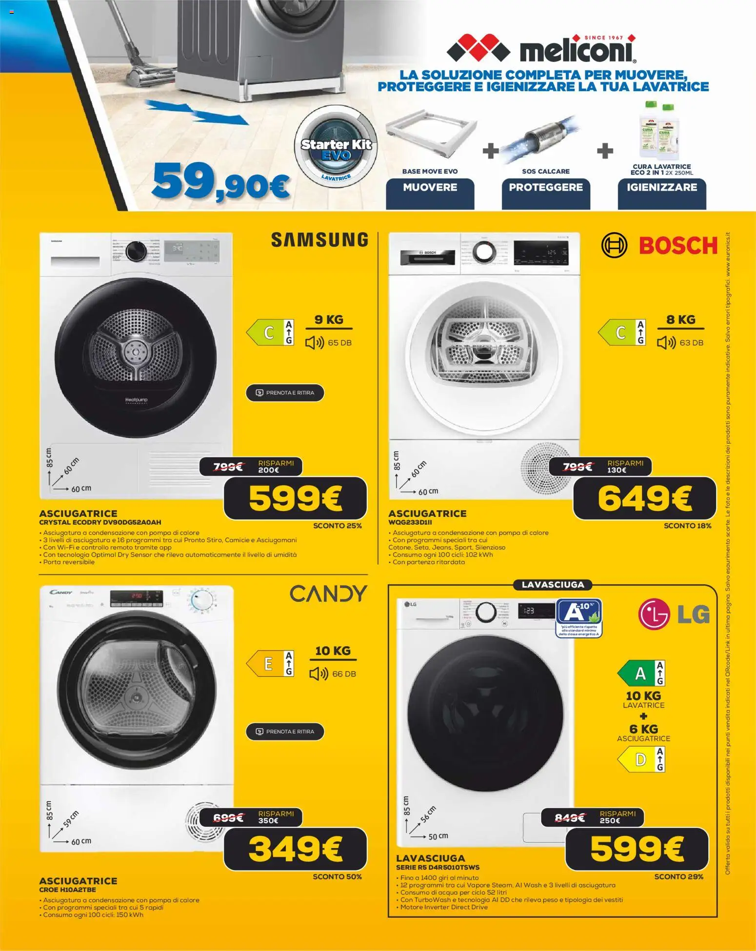 Volantino Euronics del 31.10.2025 | Pagina: 15 | Prodotti: Lavasciuga, Lavatrice, Asciugatrice, Samsung