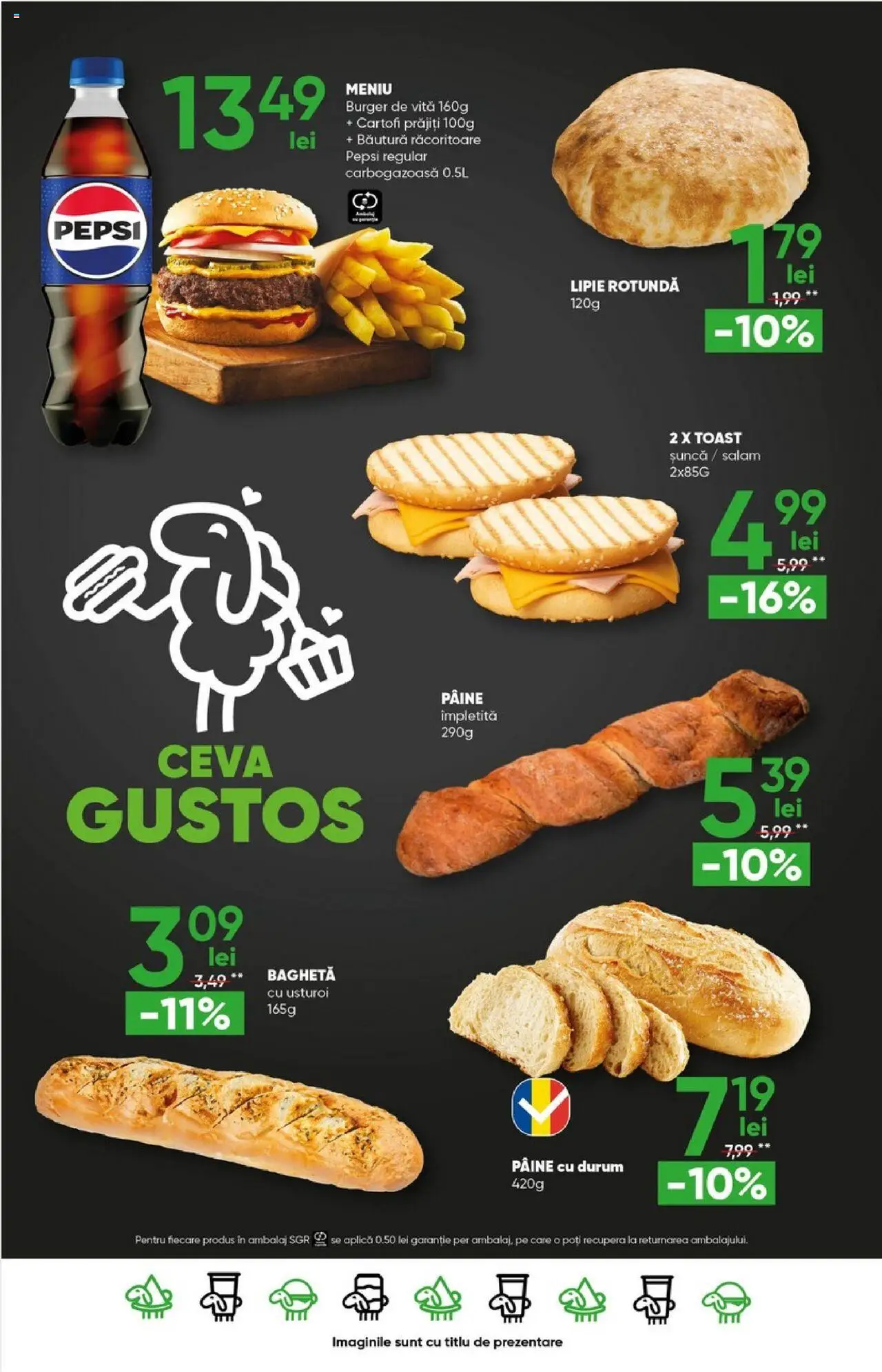 Catalog Profi Super – valabil de la 23.07.2025 | Pagină: 18 | Produse: Pâine, Salam, Burger, Cartofi