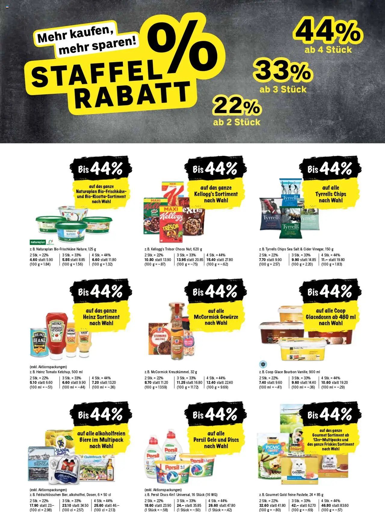 Coop Aktionen ab 28.08.2025 | Seite: 22 | Produkte: Glace, Bourbon, Gewürze, Ketchup