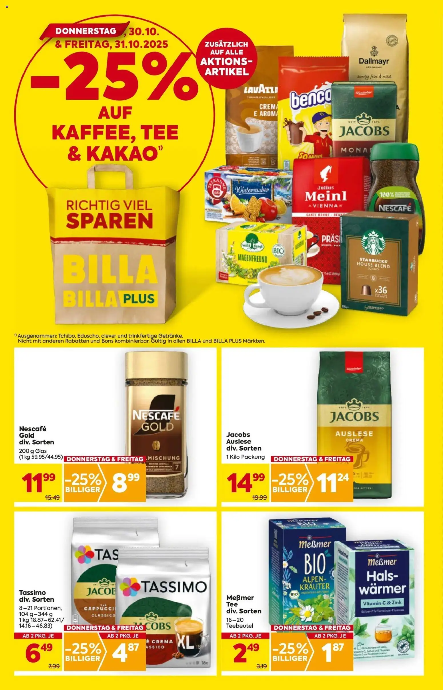 Billa Flugblatt - Moedling, Scheibbs, Schwadorf gültig ab 30.10.2025 | Seite: 2 | Produkte: Tee