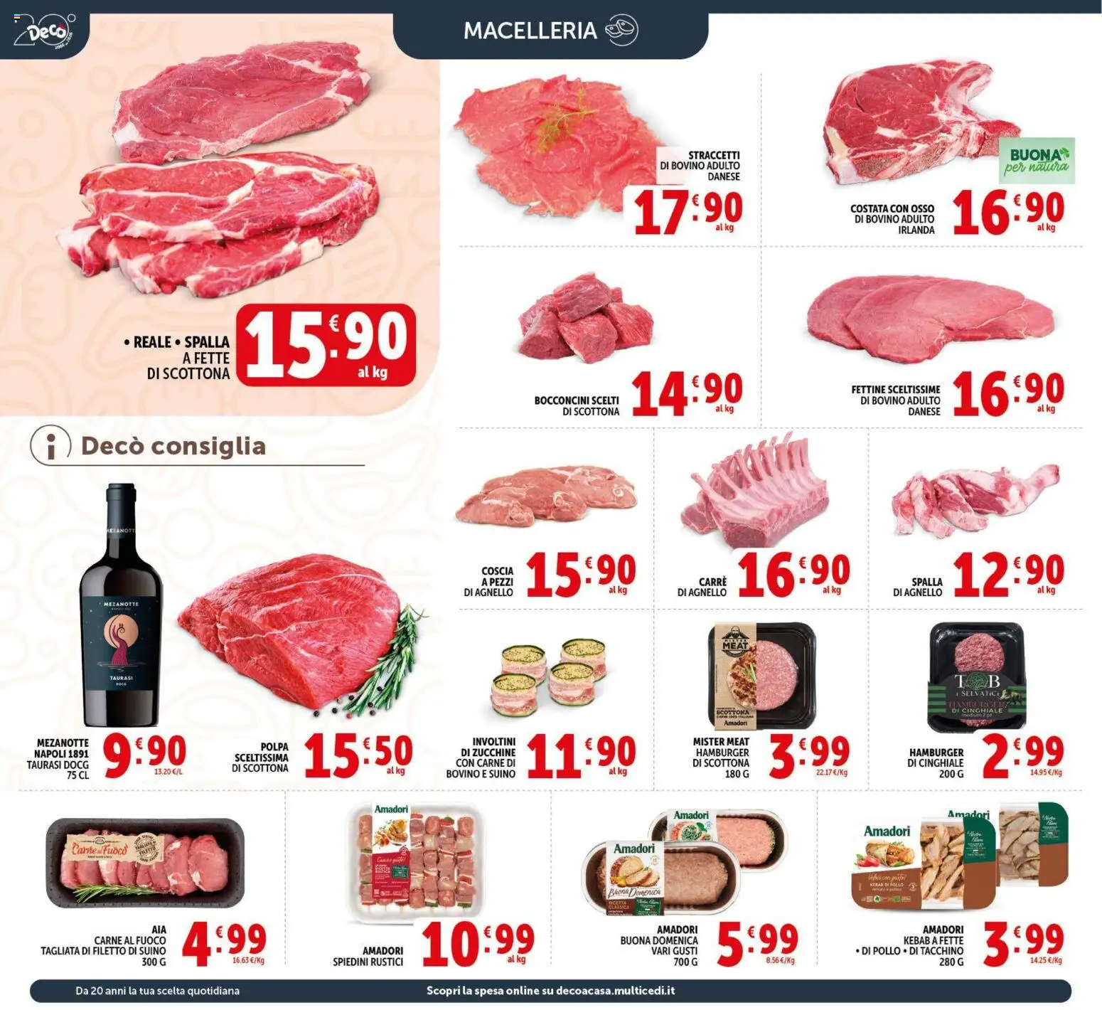 Volantino Decò del 17.03.2026 | Pagina: 6 | Prodotti: Pollo, Tacchino, Rustici, Agnello