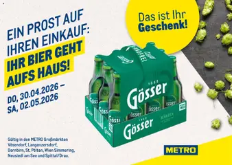Metro angebote Zugabeaktion Gösser Märzen ab 30.04.2026 gültig