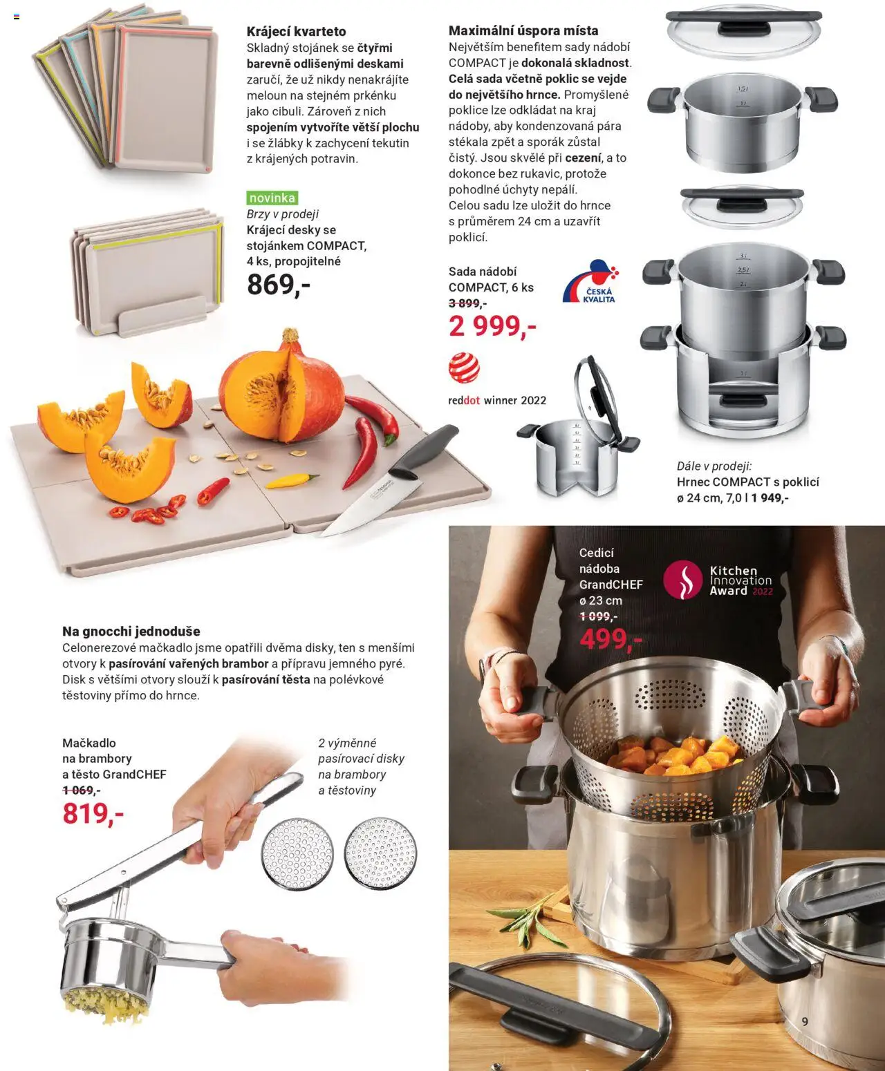 TESCOMA katalog - Podzim/zima 2025 od 20.10.2025 | Strana: 9 | Produkty: Poklice, Hrnec, Desky, Gnocchi
