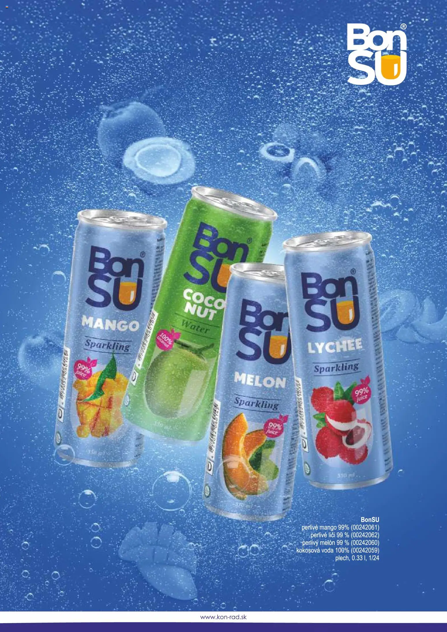 Nové KON - RAD akcie – leták je platný od 08.12.2025 | Strana: 45 | Produkty: Liči, Voda, Mango, Melón
