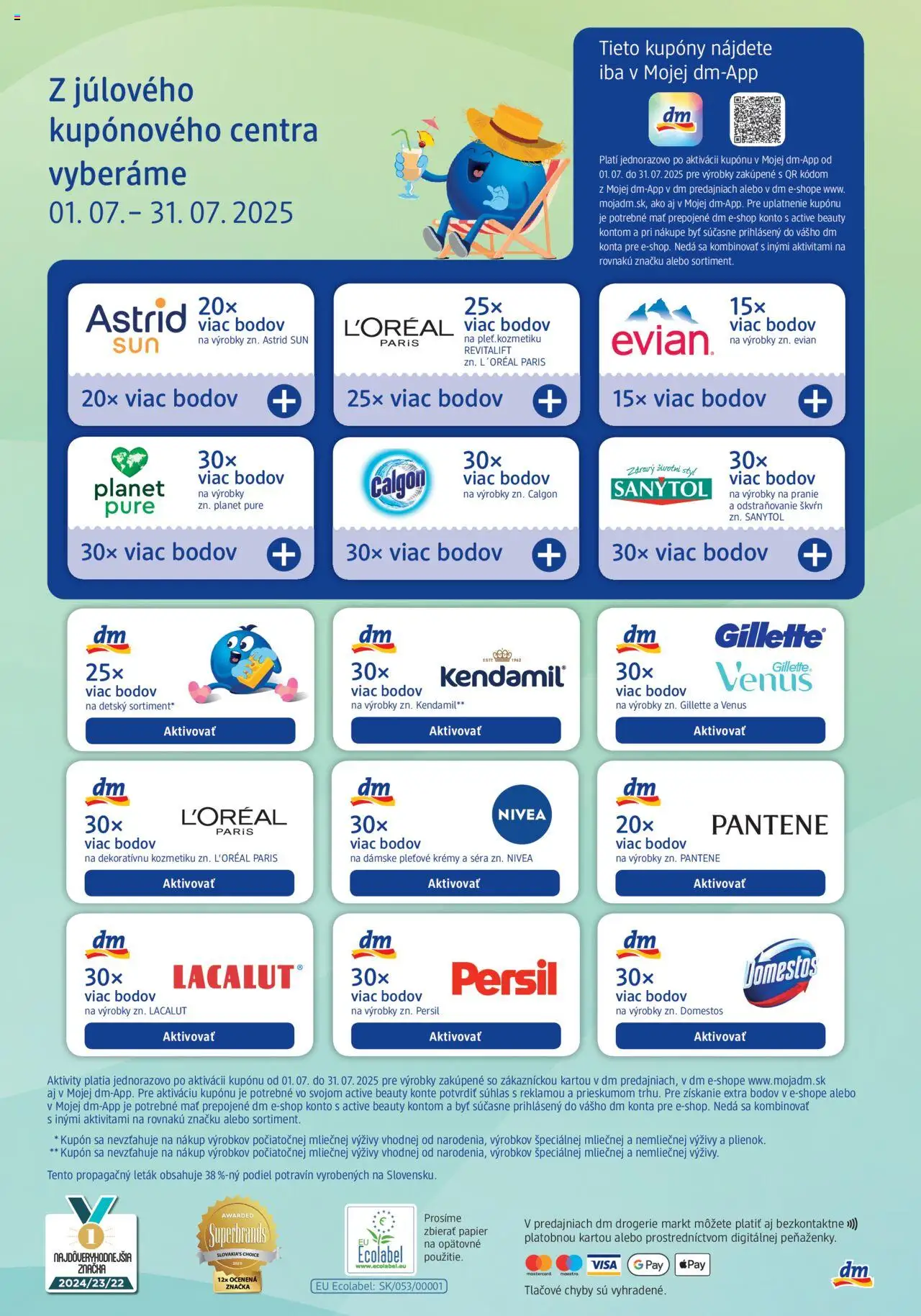 dm drogerie Journal Júl 2025 │ platný od 01.07.2025 | Strana: 32 | Produkty: Nivea, Persil, Sanytol, Domestos