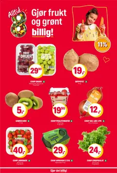 Forhåndsvisning av Coop Extra kundeavis gyldig fra 02.03.2026 | Side: 8 | Produkter: Jordbær, Kiwi, Суміш дитяча, Crispisalat