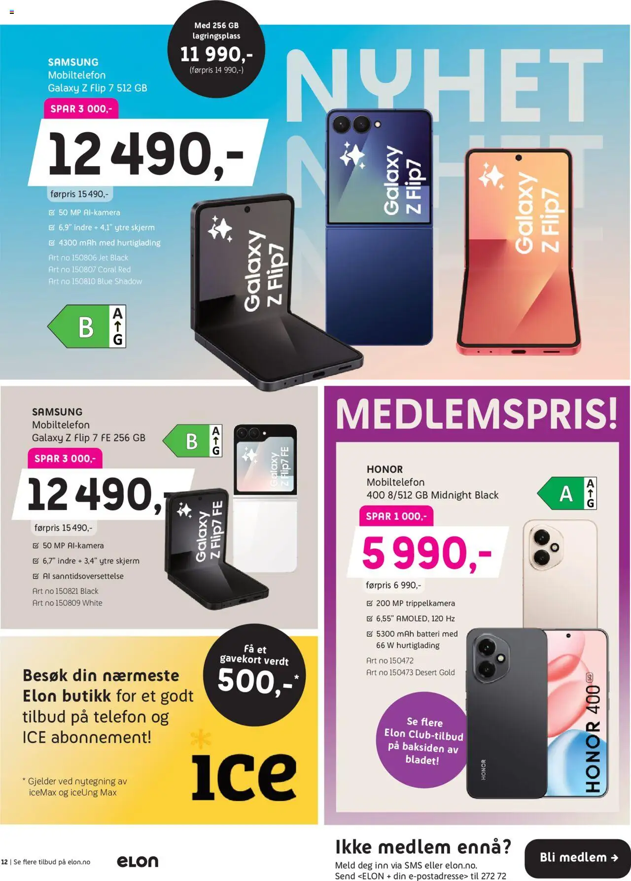  | Side: 12 | Produkter: Telefon, Суміш дитяча, Batteri, Mobiltelefon