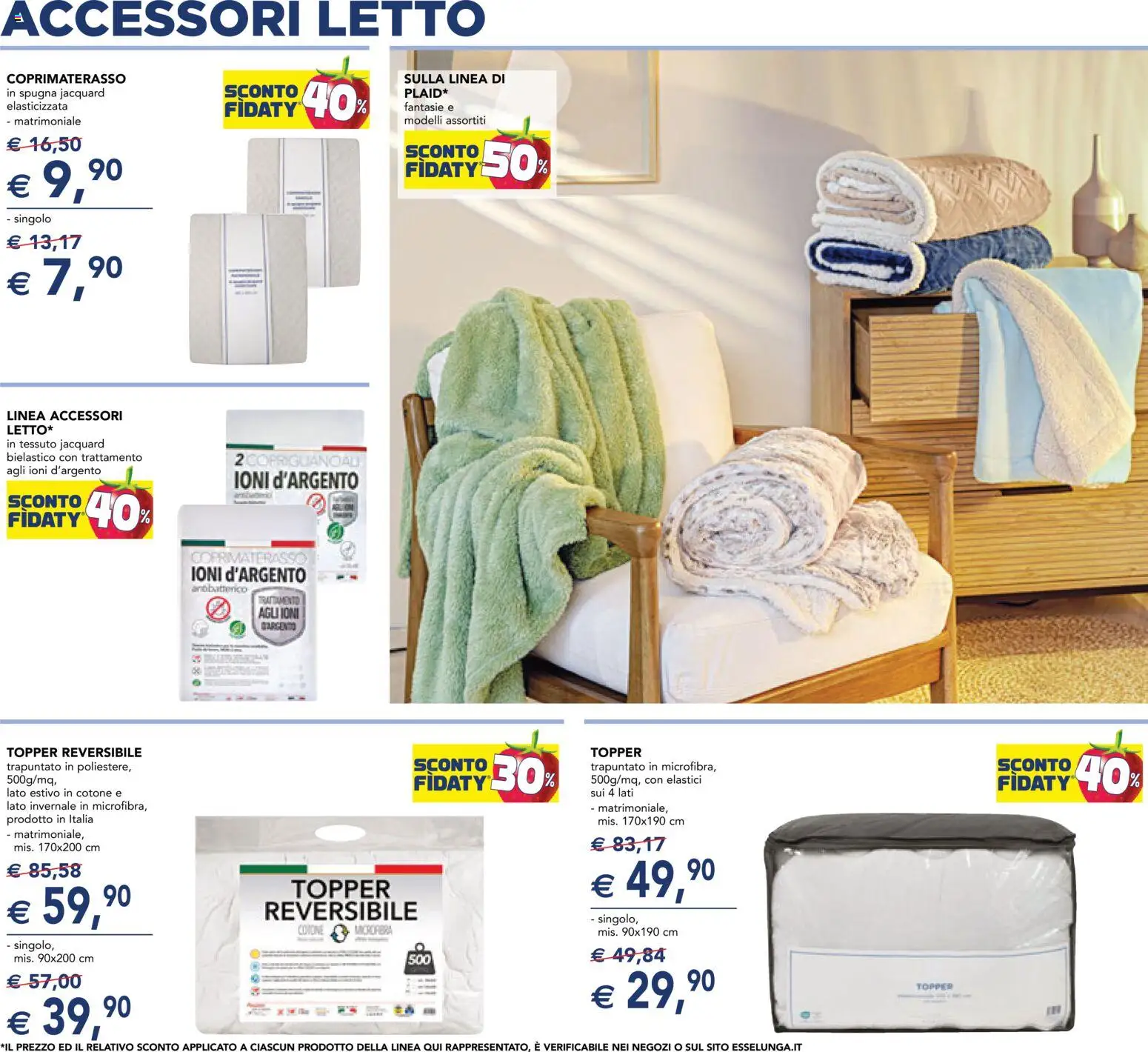 Volantino Esselunga S del 29.12.2025 | Pagina: 7 | Prodotti: Spugna, Letto, Elastici, Coprimaterasso