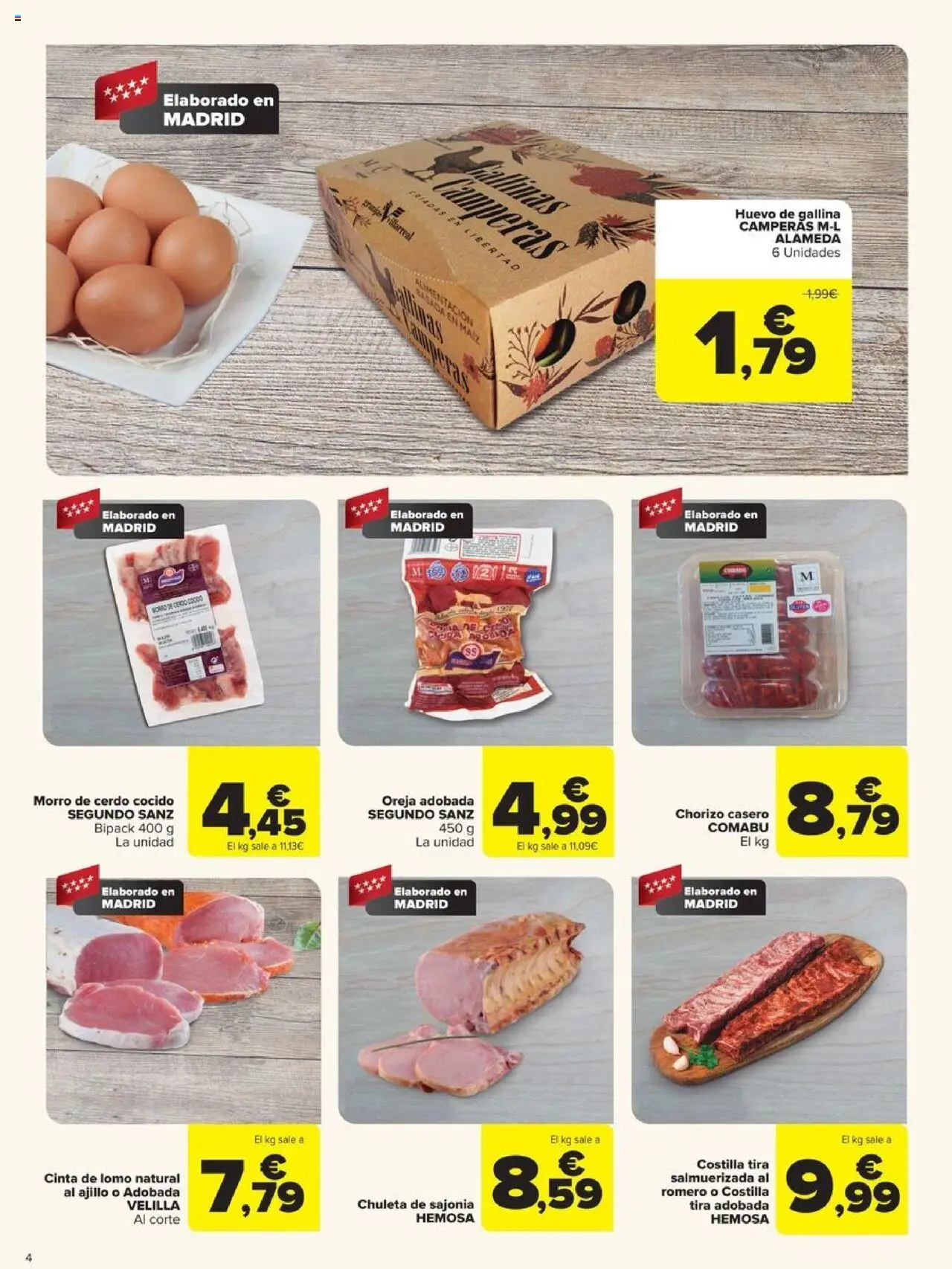 Carrefour folleto │ válido desde el 08.08.2025 | Página: 4 | Productos: Cerdo