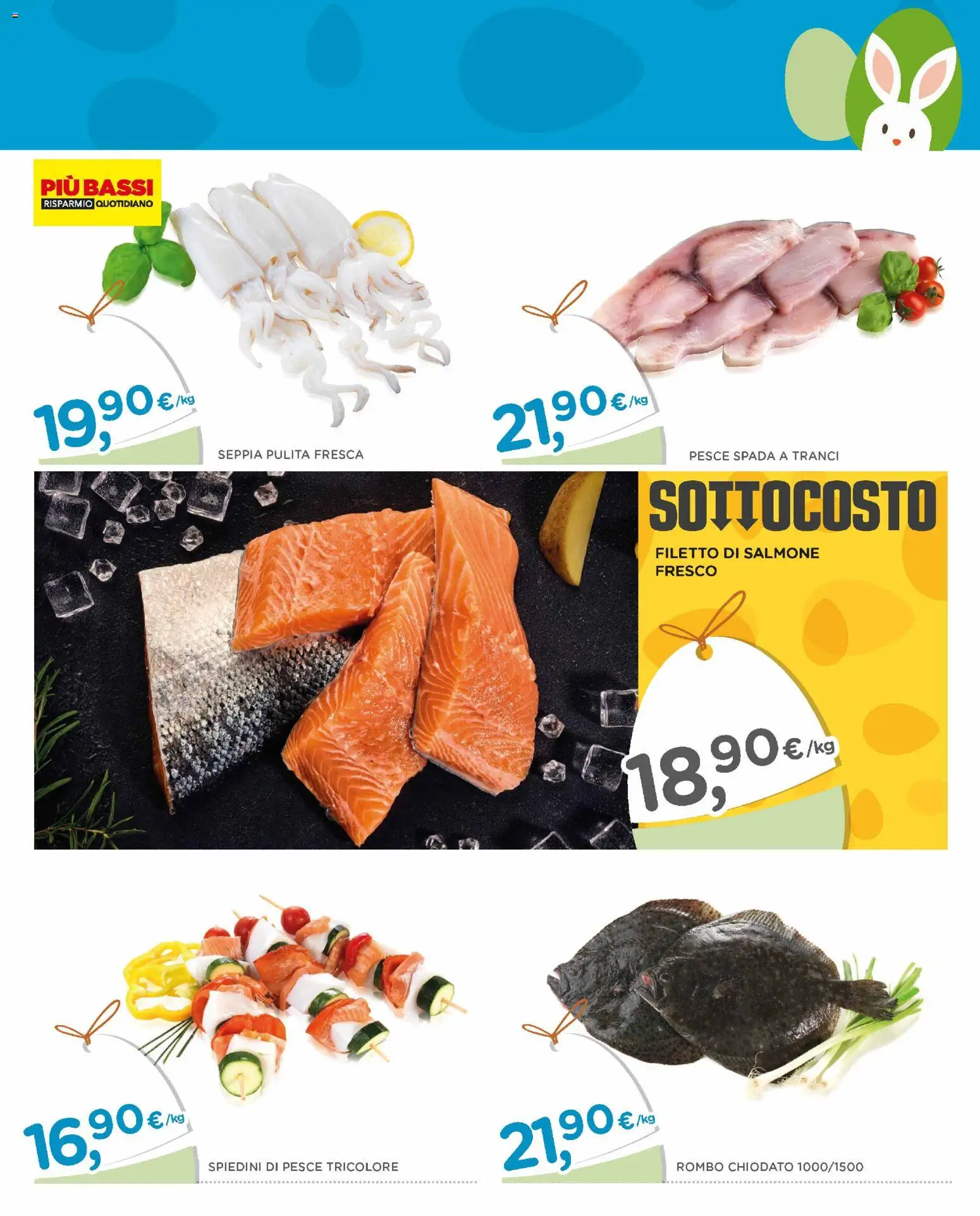 Volantino Poli del 25.03.2026 | Pagina: 15 | Prodotti: Salmone, Salmone fresco, Pesce spada, Spiedini