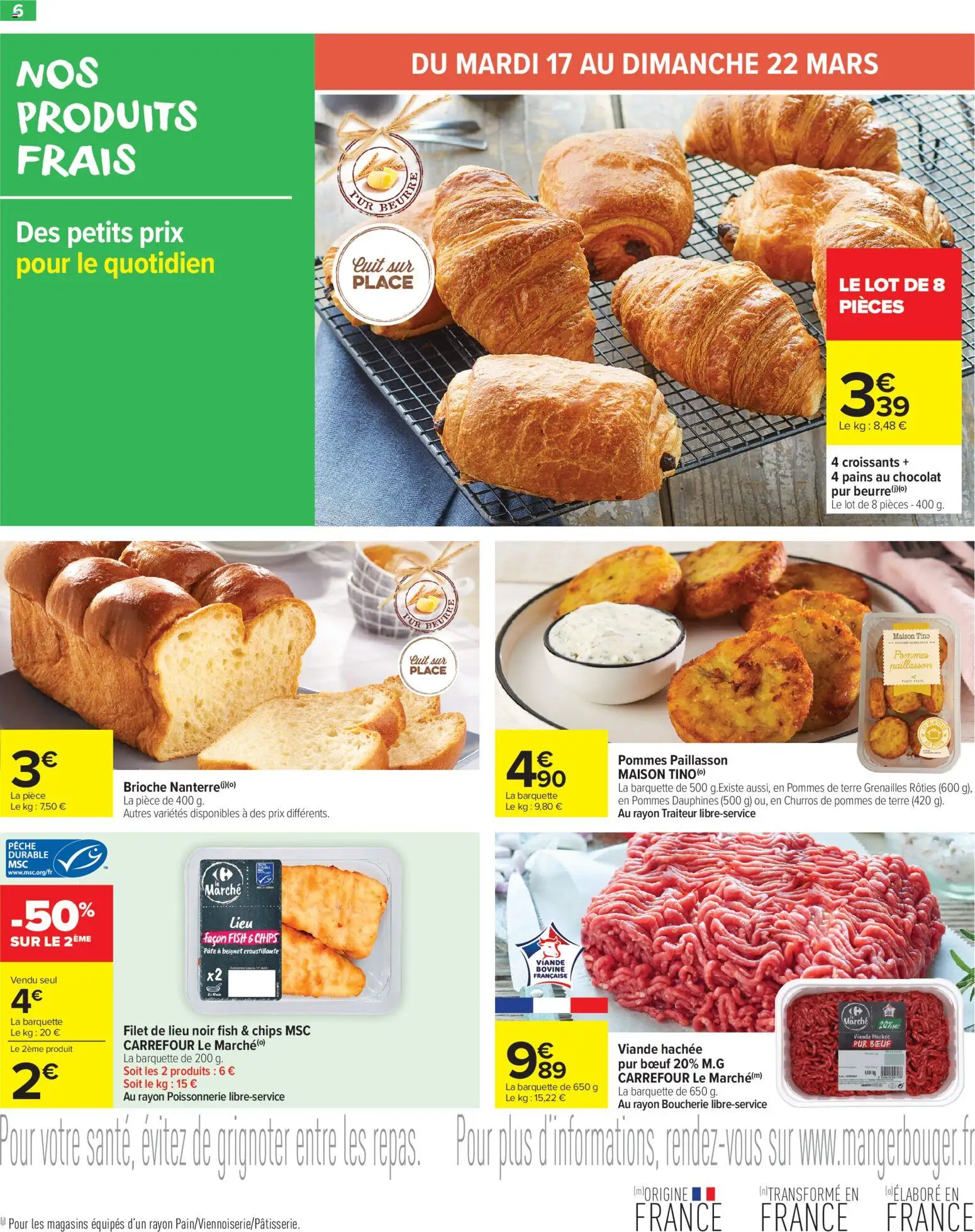 {H1} | Page: 8 | Produits: Poissonnerie, Paillasson, Pommes, Chips