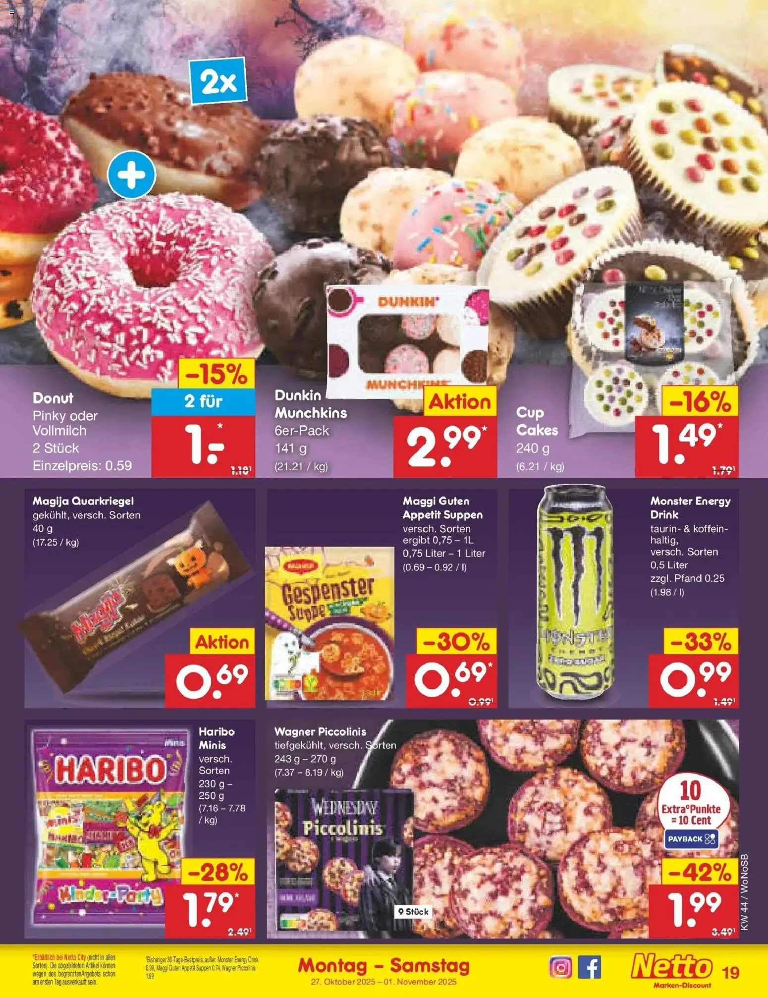 Netto Marken-Discount prospekt Pirna	 – gültig ab 27.10.2025 | Seite: 21 | Produkte: Maggi, Haribo, Monster, Piccolinis