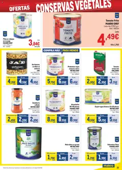 Makro - Precios Sur │ válido desde el 04.08.2025 | Página: 21 | Productos: Jugo, Piña, Zanahoria, Tomate triturado