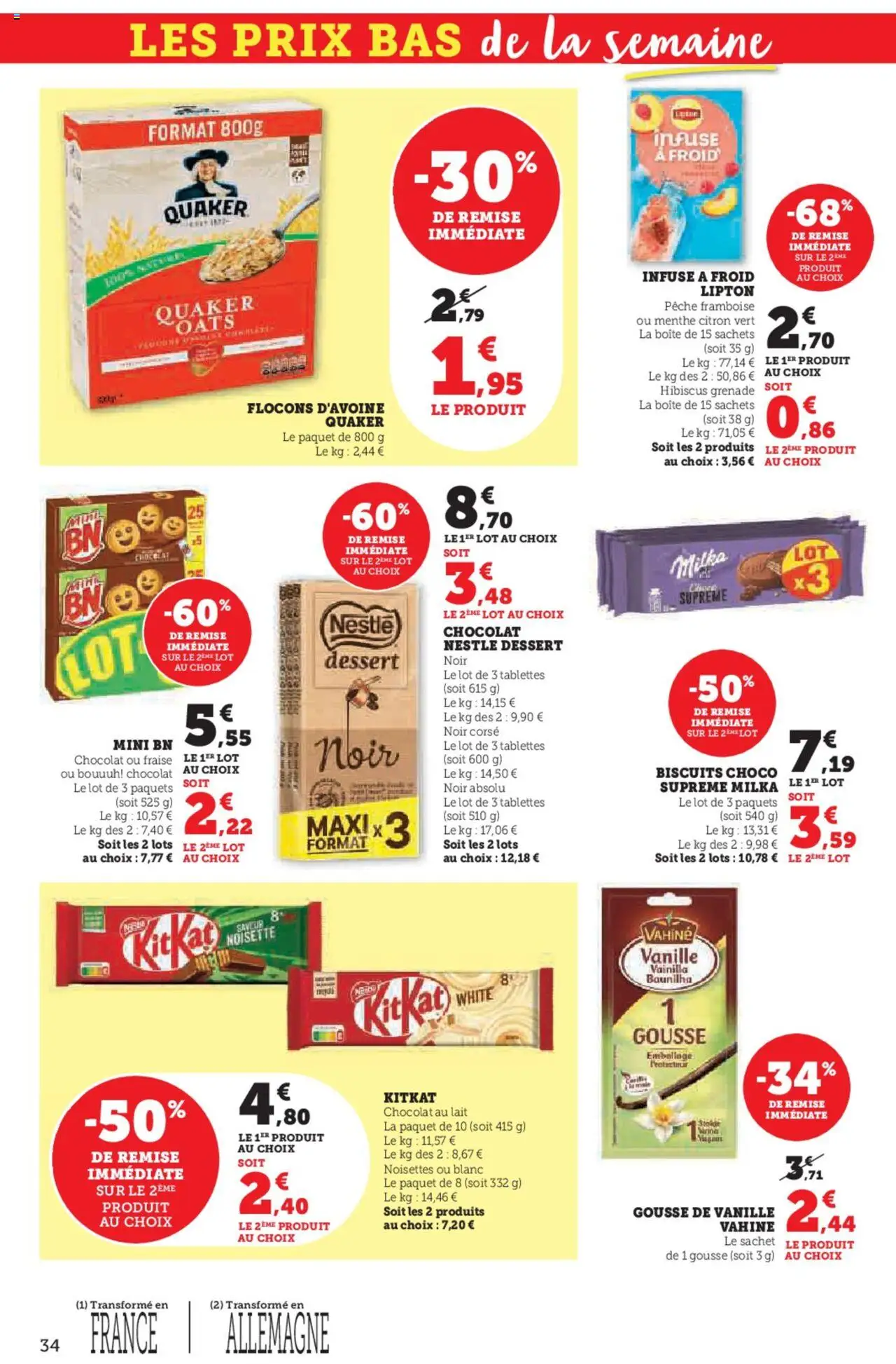  | Page: 34 | Produits: Flocons, Menthe, Lait, Chocolat