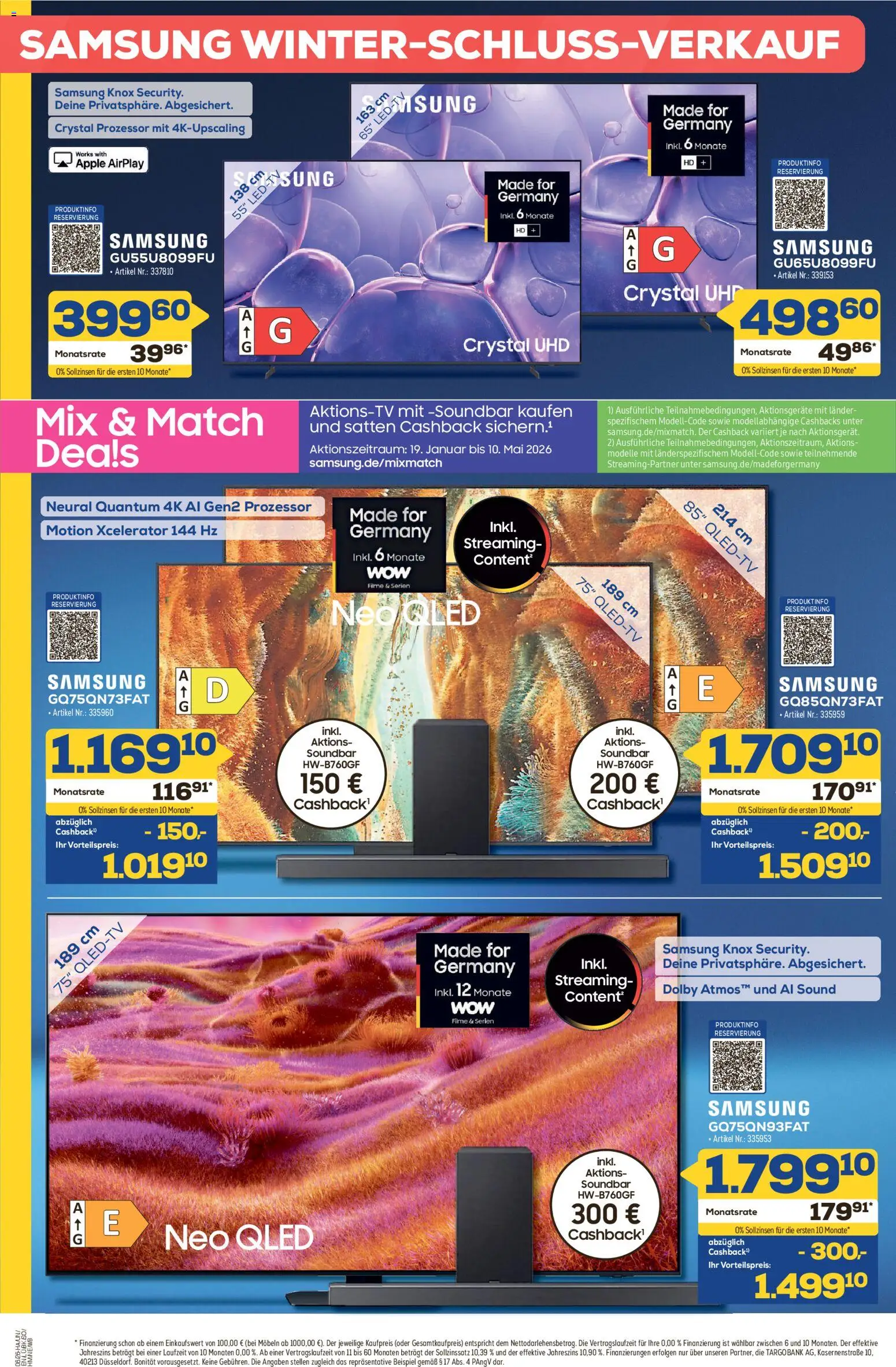 Euronics Aus unserer Werbung! – gültig ab 29.01.2026 | Seite: 2 | Produkte: Samsung, Apple, Soundbar, Uhr