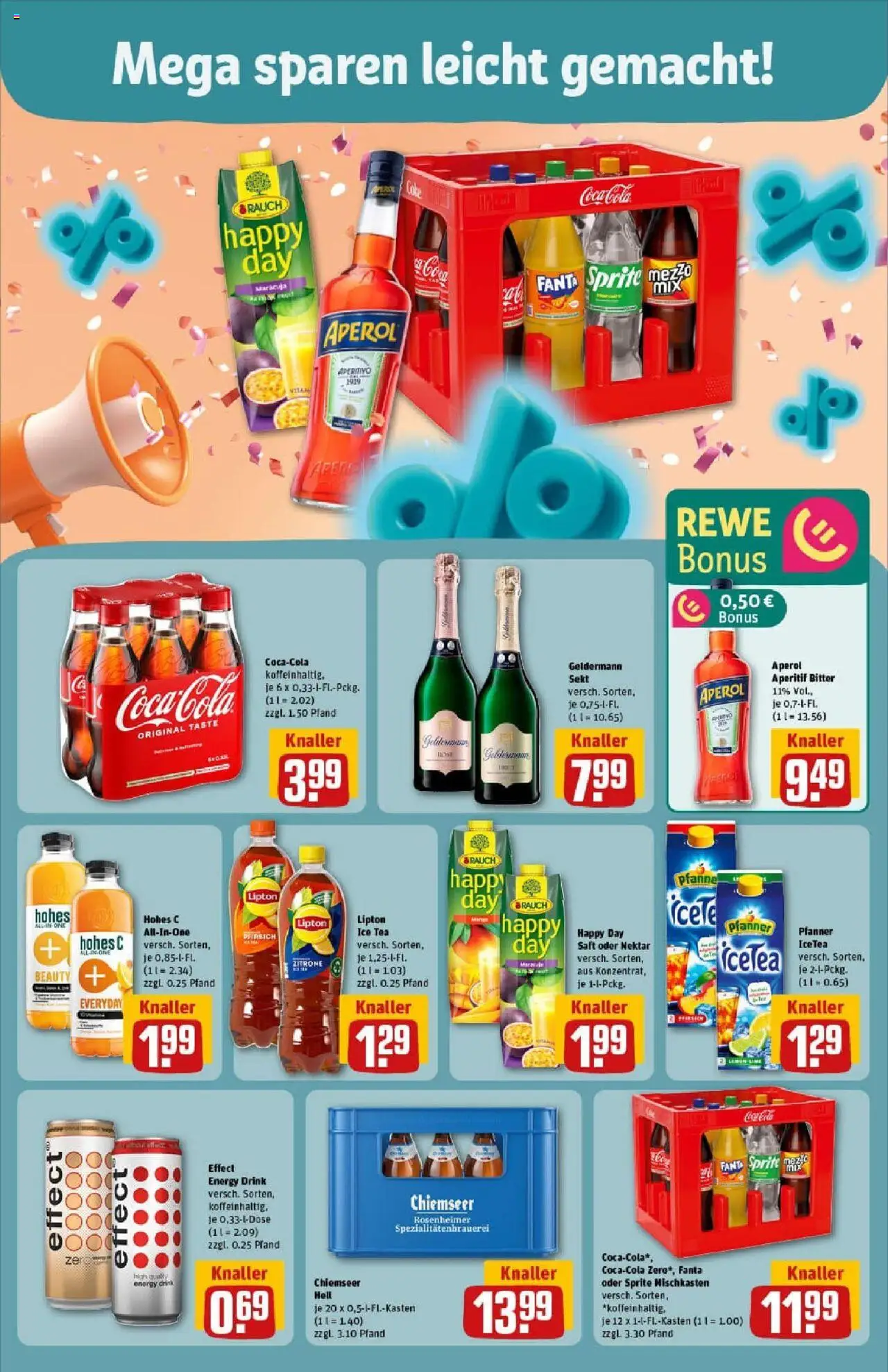 Rewe prospekt Bergneustadt	 – gültig ab 28.09.2025 | Seite: 8 | Produkte: Cola, Sekt, Hohes c, Saft
