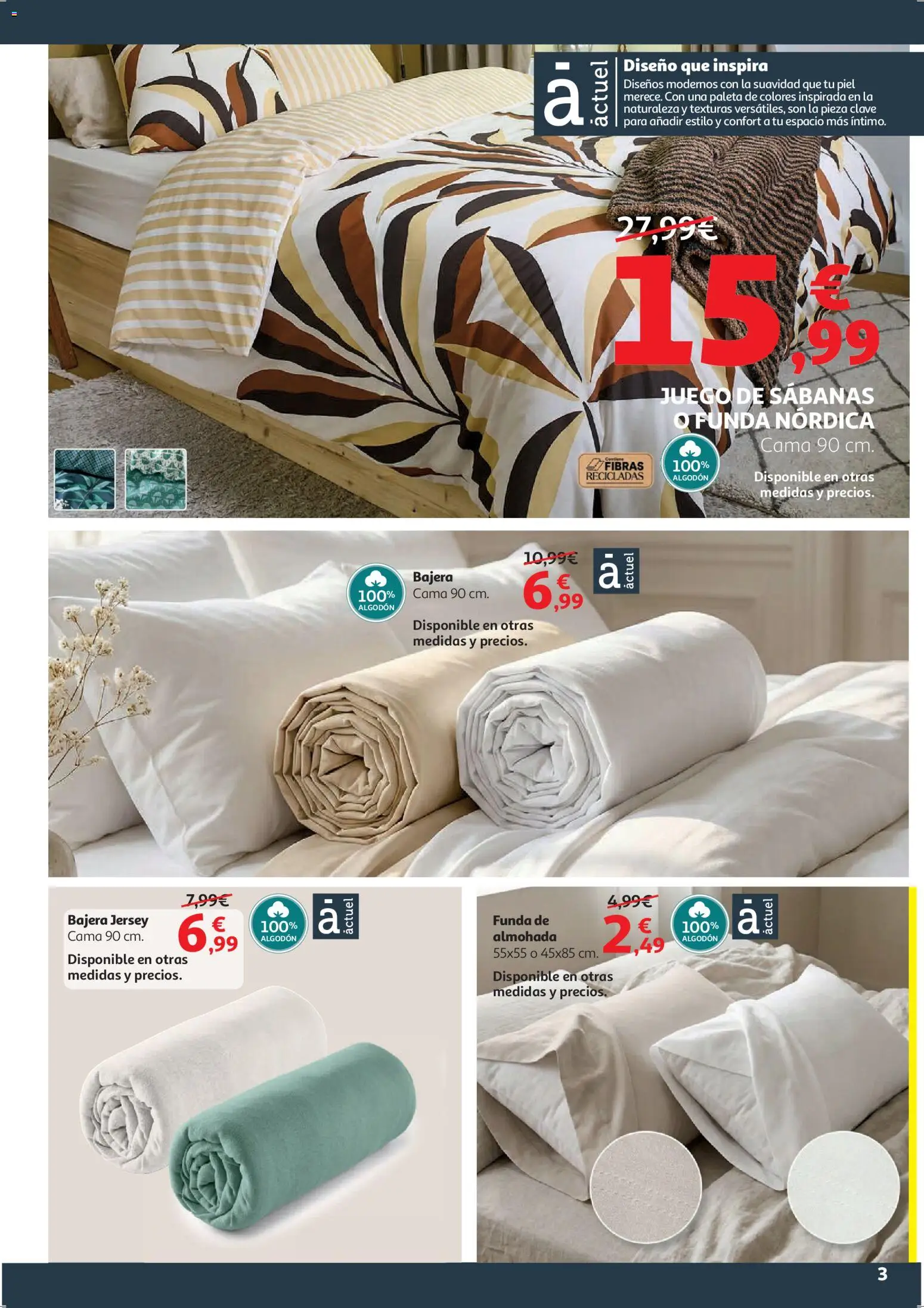 Alcampo - HG Blanco │ válido desde el 09.01.2026 | Página: 3 | Productos: Juego de sábanas, Funda, Cama, Almohada