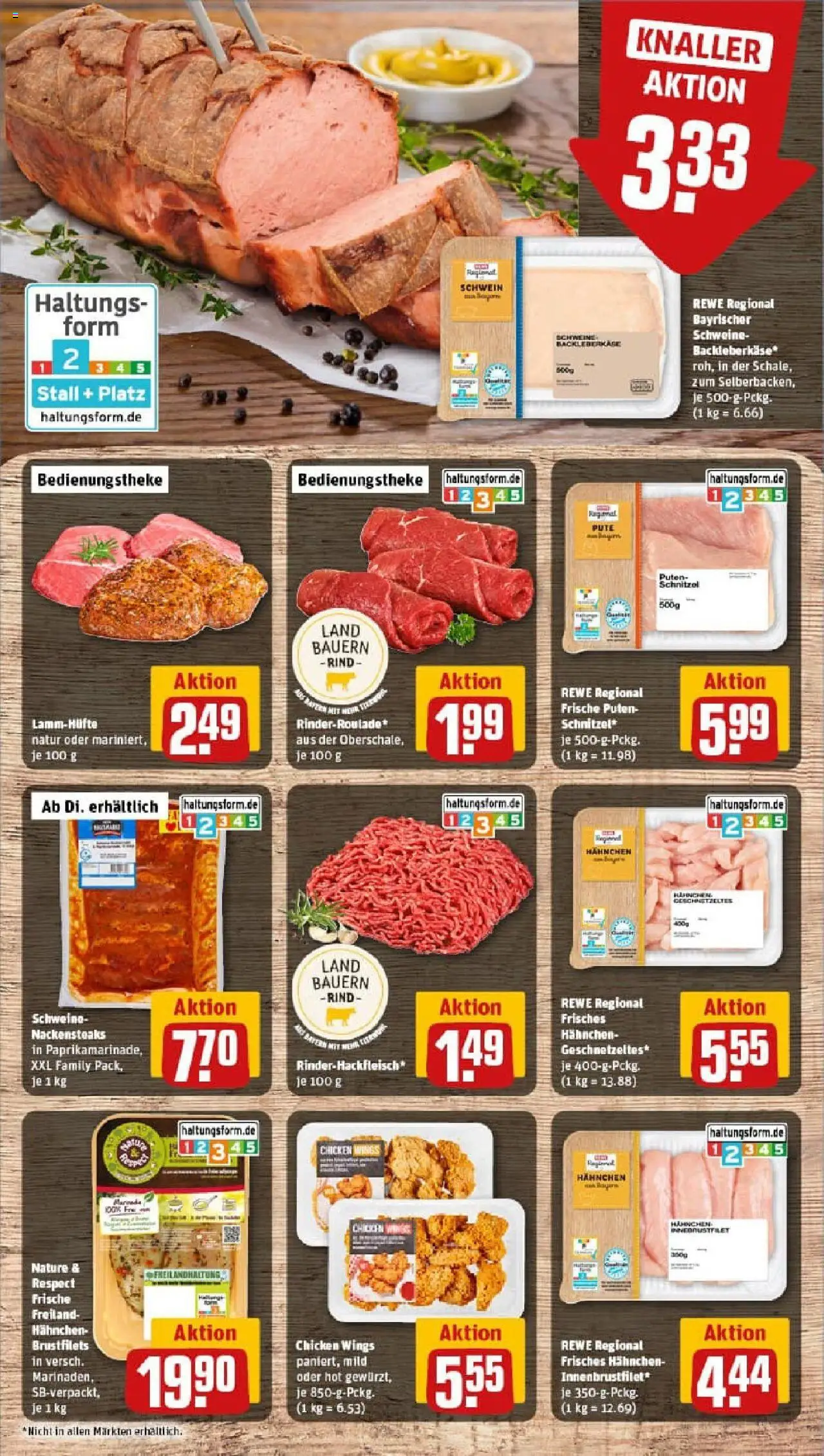 Rewe prospekt Grafing	 – gültig ab 01.09.2025 | Seite: 10 | Produkte: Nackensteaks, Hahnchen, Schnitzel, Steak