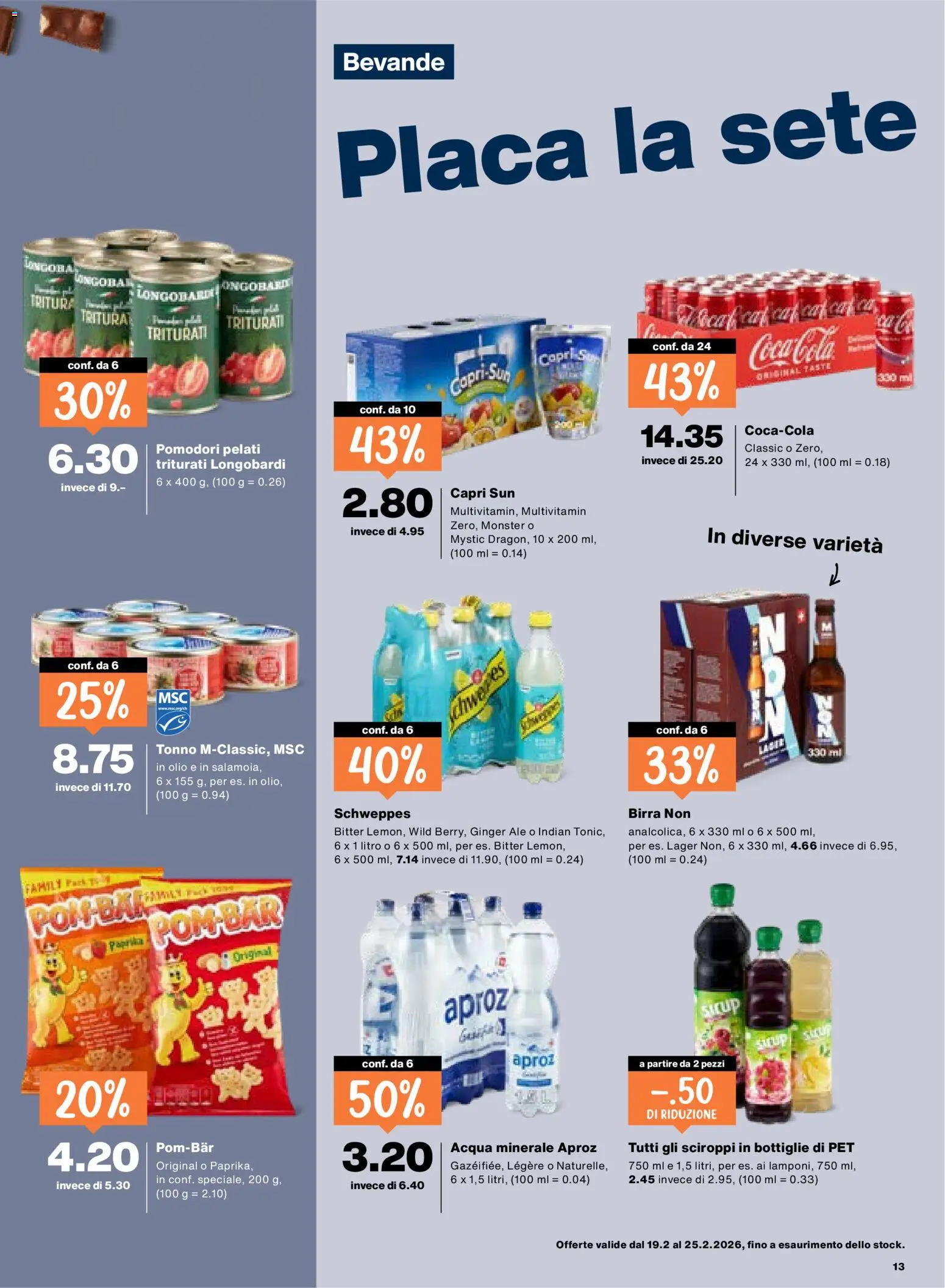Migros Aktionen IT – gültig ab 19.02.2026 | Seite: 13 | Produkte: Sirup
