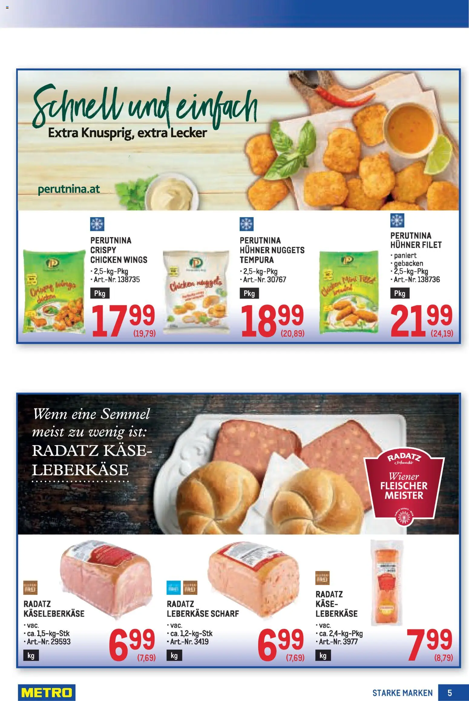 Metro Starke Marken gültig ab 19.03.2026 | Seite: 5 | Produkte: Käse