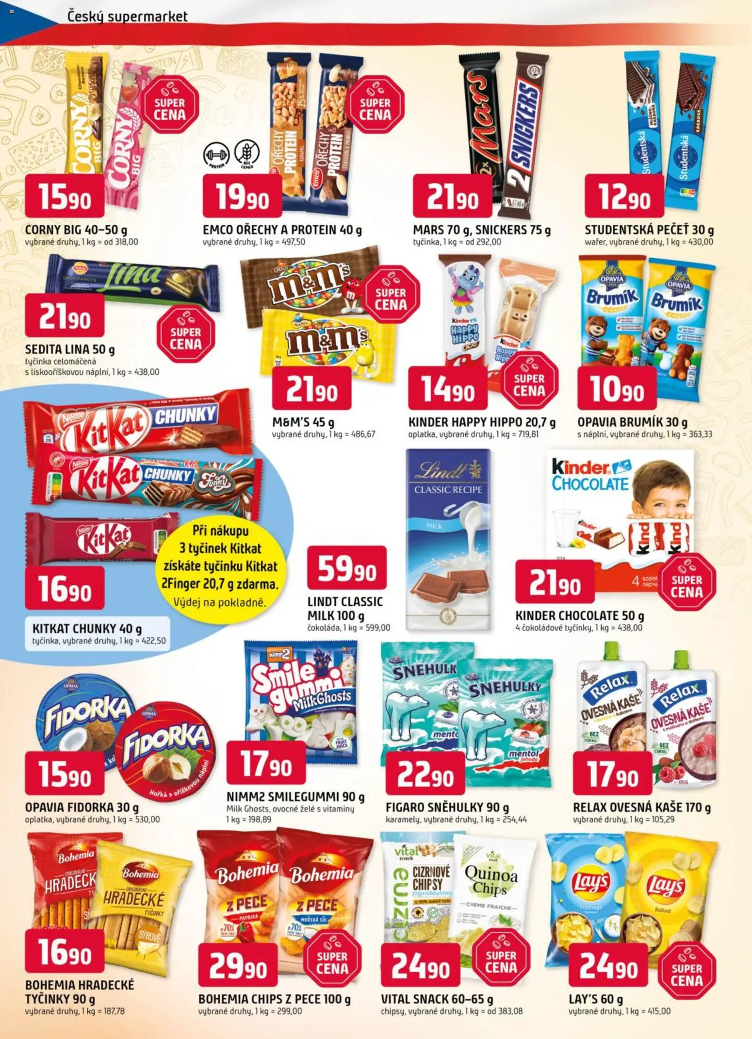 Trefa leták od 14.01.2026 | Strana: 6 | Produkty: Lindt, Jogurt, Tyčinky, Kinder