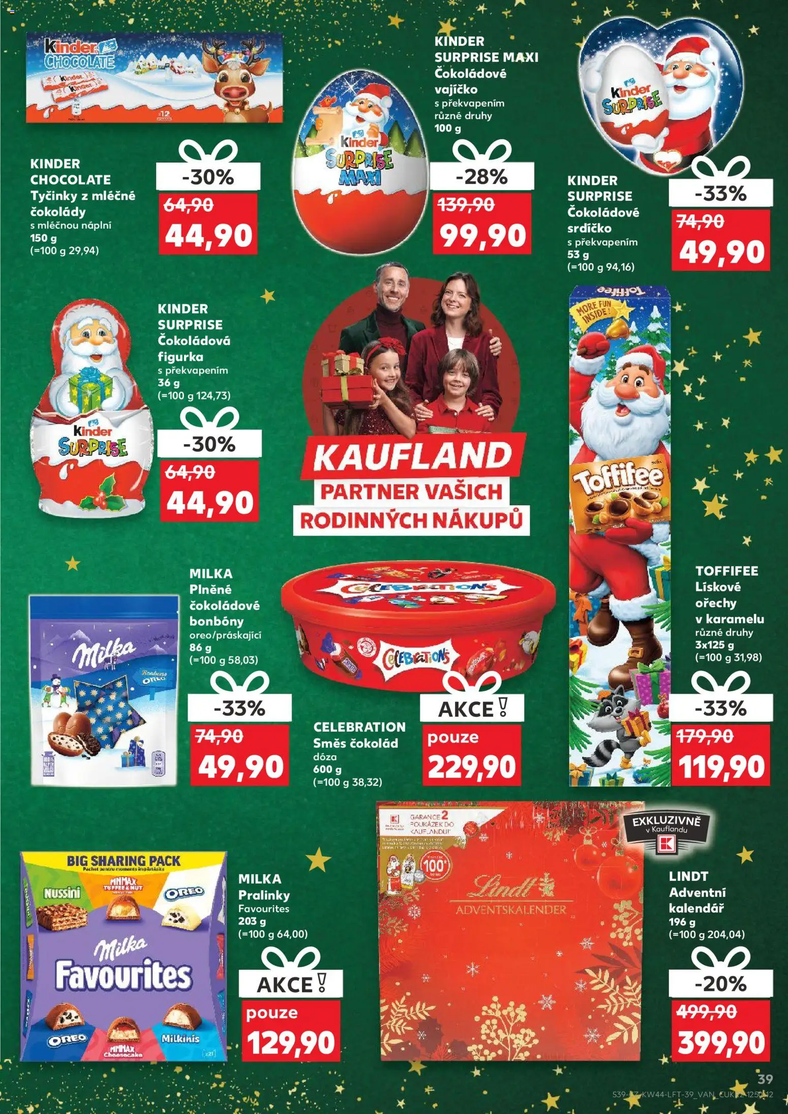Kaufland leták - Kolín od 29.10.2025 | Strana: 39 | Produkty: Lindt, Dóza, Bonbóny, Tyčinky