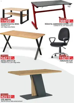 Merkury Market Akciós újság - amely érvényes a következő dátumtól: 01.12.2025 | Oldal: 3 | Termékek: Forgószék, Asztal, Dohányzóasztal, Íróasztal