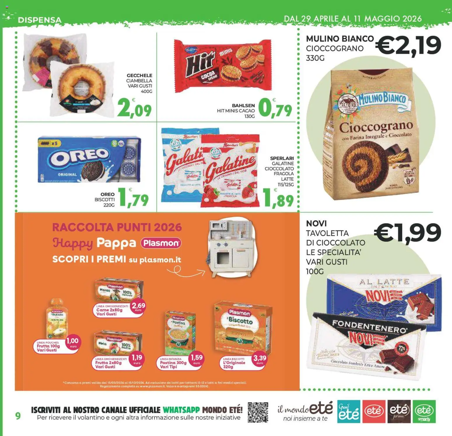 Volantino Eté del 29.04.2026 | Pagina: 9 | Prodotti: Tè, Frutta, Latte, Farina