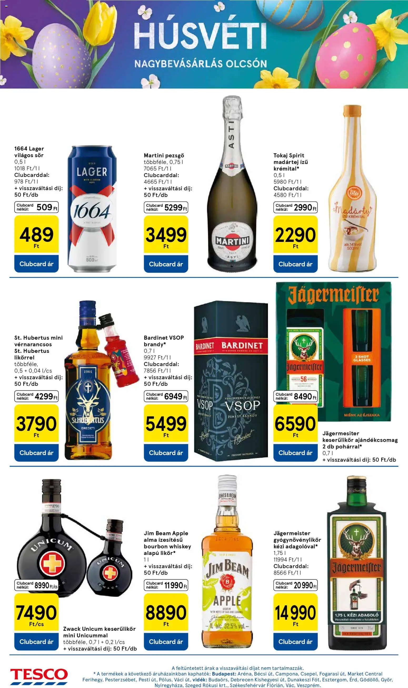 Tesco akciós ujság - amely érvényes a következő dátumtól: 26.03.2026 | Oldal: 12 | Termékek: Jägermeister, Bourbon, Brandy, Alma