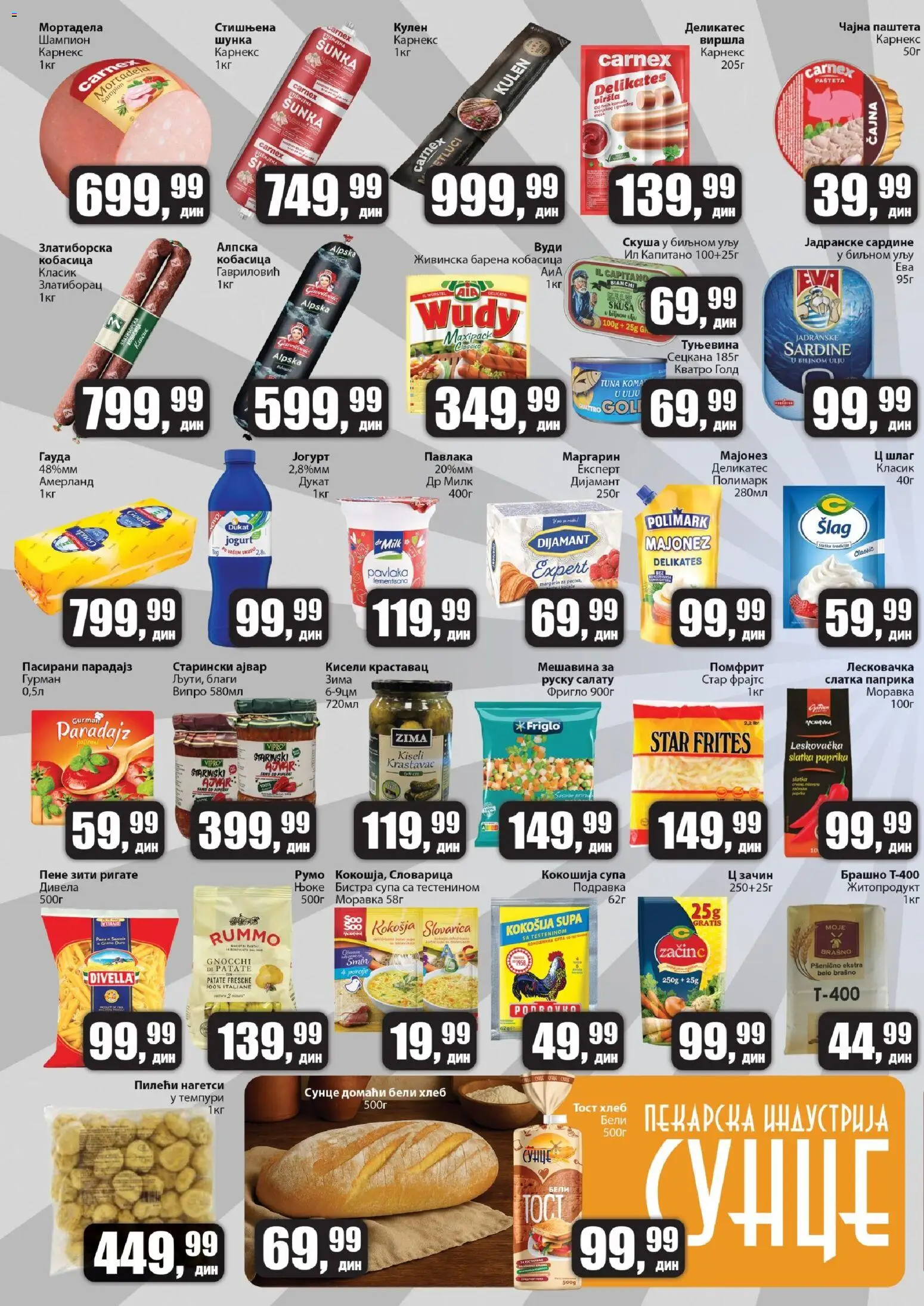 Sunce katalog - važi od 21.11.2025 | Strana: 2 | Proizvode: Majonez, Šlag, Kulen, Pavlaka