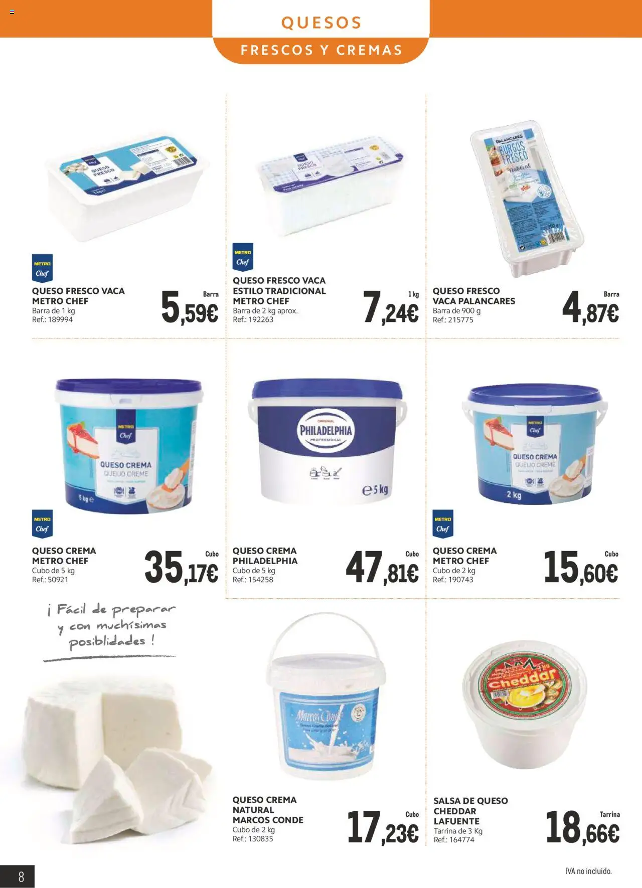 Makro - Lácteos Cantabria │ válido desde el 06.10.2025 | Página: 6 | Productos: Queso, Queso fresco, Crema