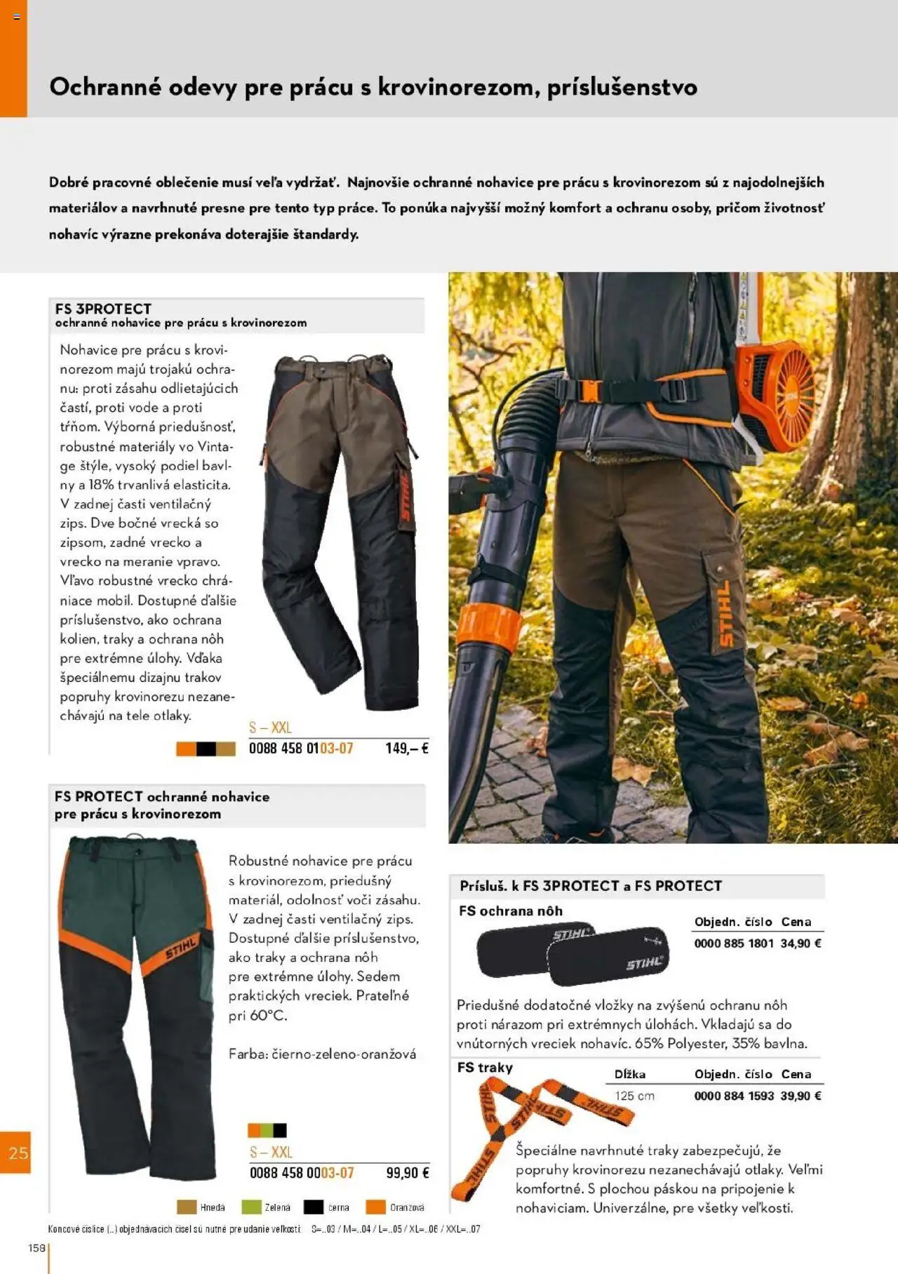 Nové STIHL akcie – leták je platný od 01.04.2025 | Strana: 158 | Produkty: Nohavice