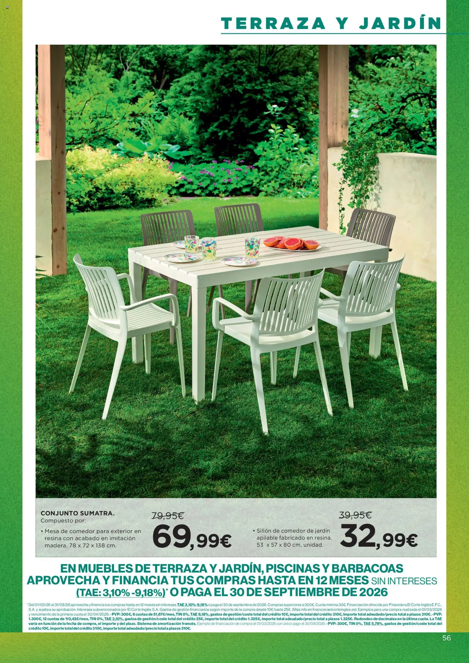 Hipercor catálogo │ válido desde el 09.04.2026 | Página: 56 | Productos: Muebles, Sillón, Mesa