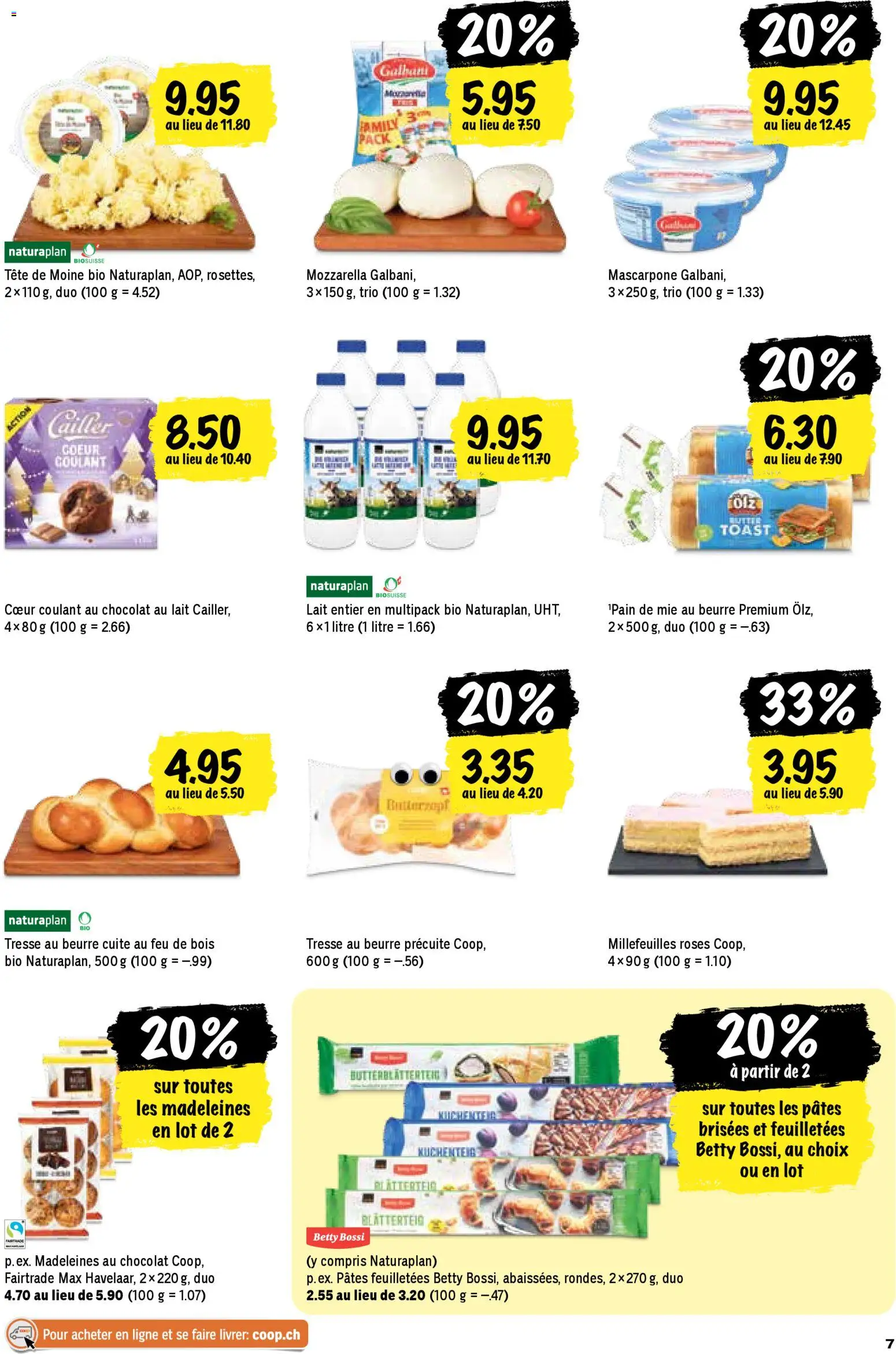 Coop - Les actions de la semaine – gültig ab 22.12.2025 | Seite: 7 | Produkte: Mascarpone