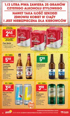 POLOmarket Gazetka od 11.06.2025 | Strona: 54 | Produkty: Warka, Piwo Warka, Piwo Staropramen, Piwo