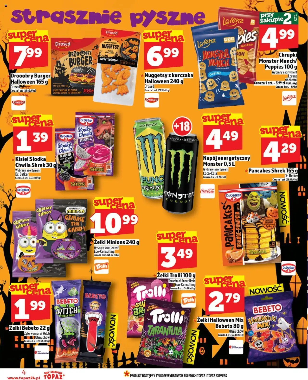 Topaz Gazetka MAZ od 23.10.2025 | Strona: 4 | Produkty: Sriracha, Sos sriracha, Cheddar, Ser cheddar