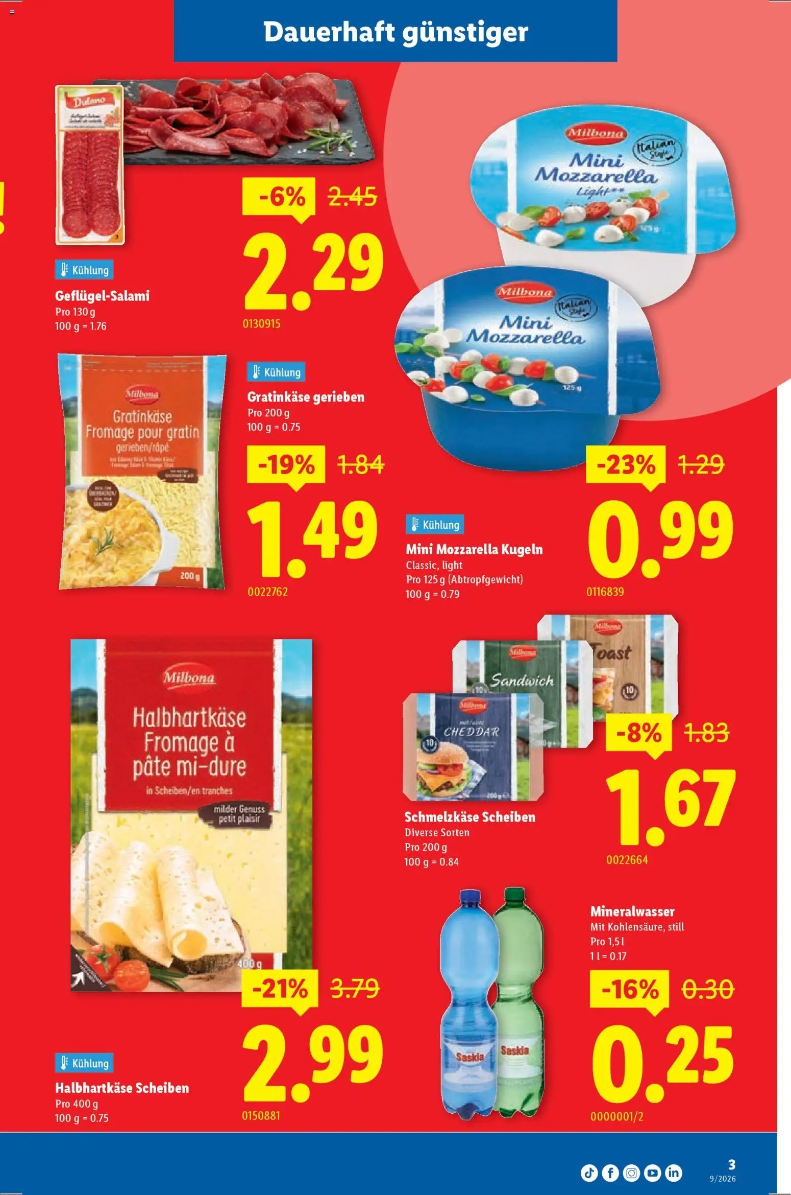 Lidl Aktionen – gültig ab 26.02.2026 | Seite: 3 | Produkte: Mineralwasser
